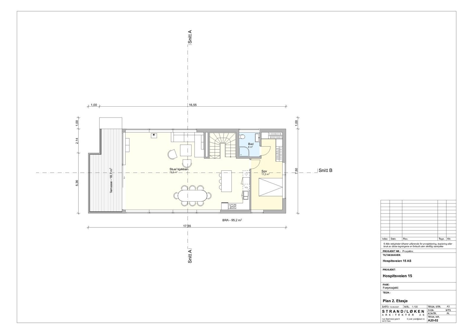 Planløsning 2 etg Galleribilde