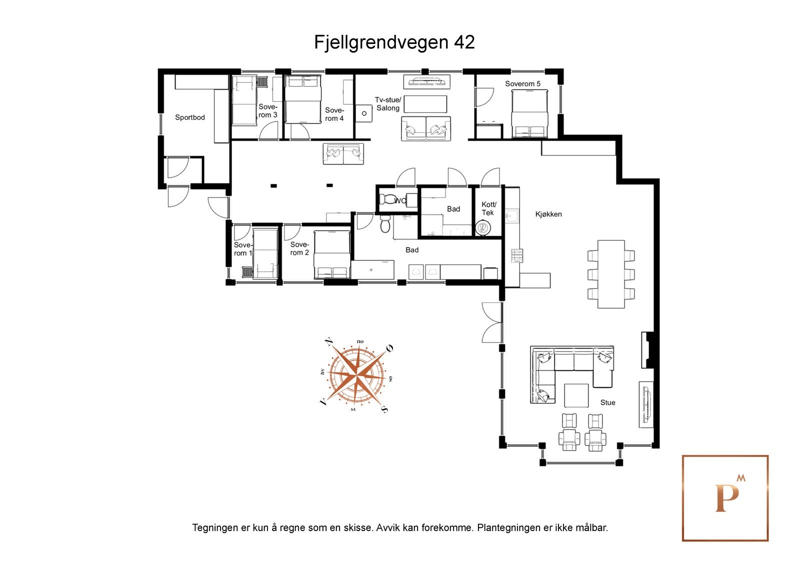 Fra stuen er det i tillegg en luke i gulvet med trapp ned til en lagringskjeller. Rommet er frostfritt og har potensiale for å kunne innredes som en vinkjeller Galleribilde