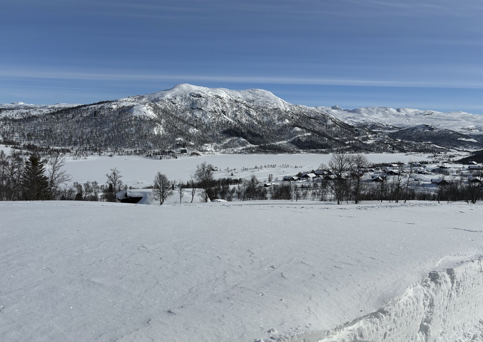 Utsikten fra tomteområdet mot bl.a. Torvetjønn. Galleribilde
