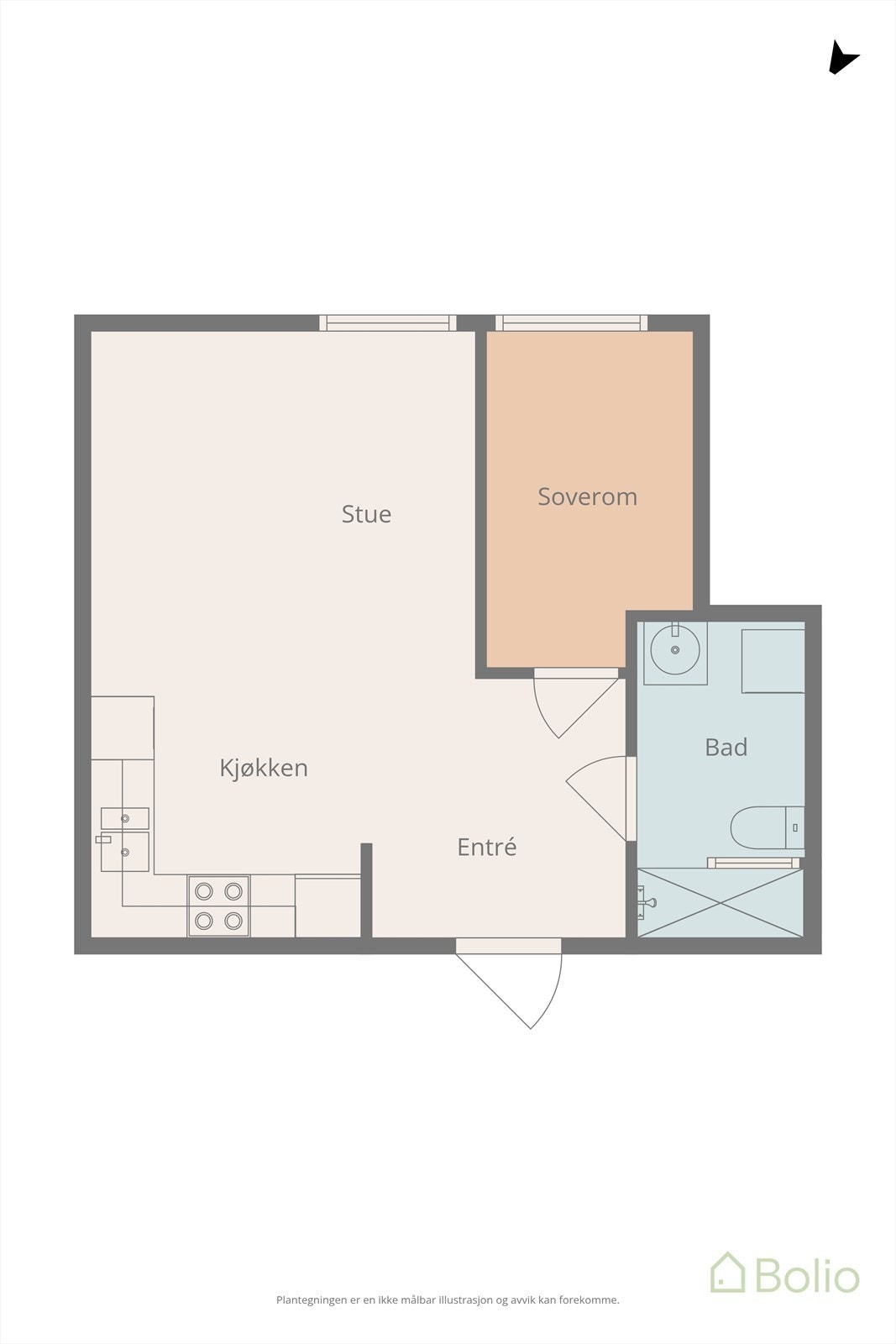 Plantegning Galleribilde