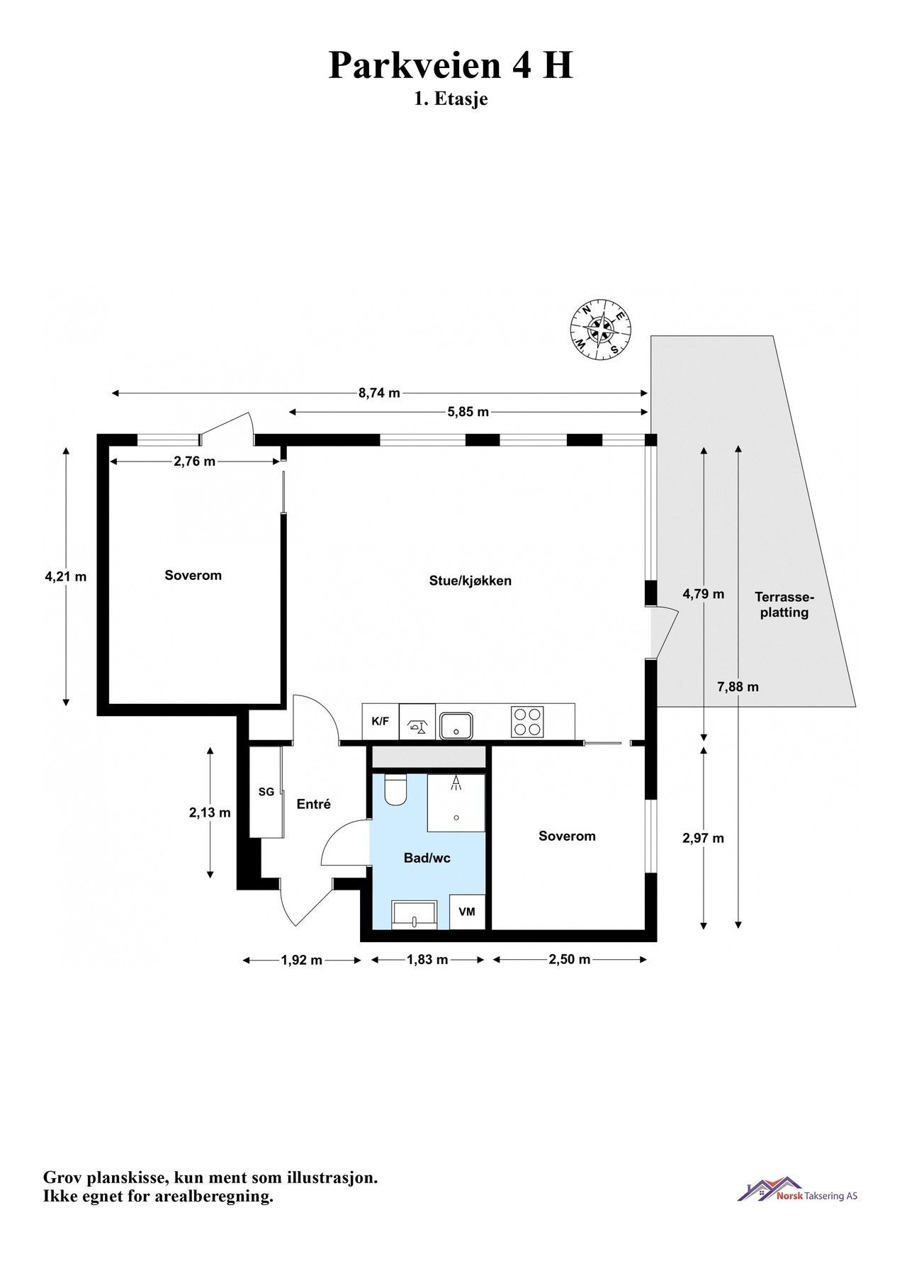 Plantegning 1. etasje Galleribilde