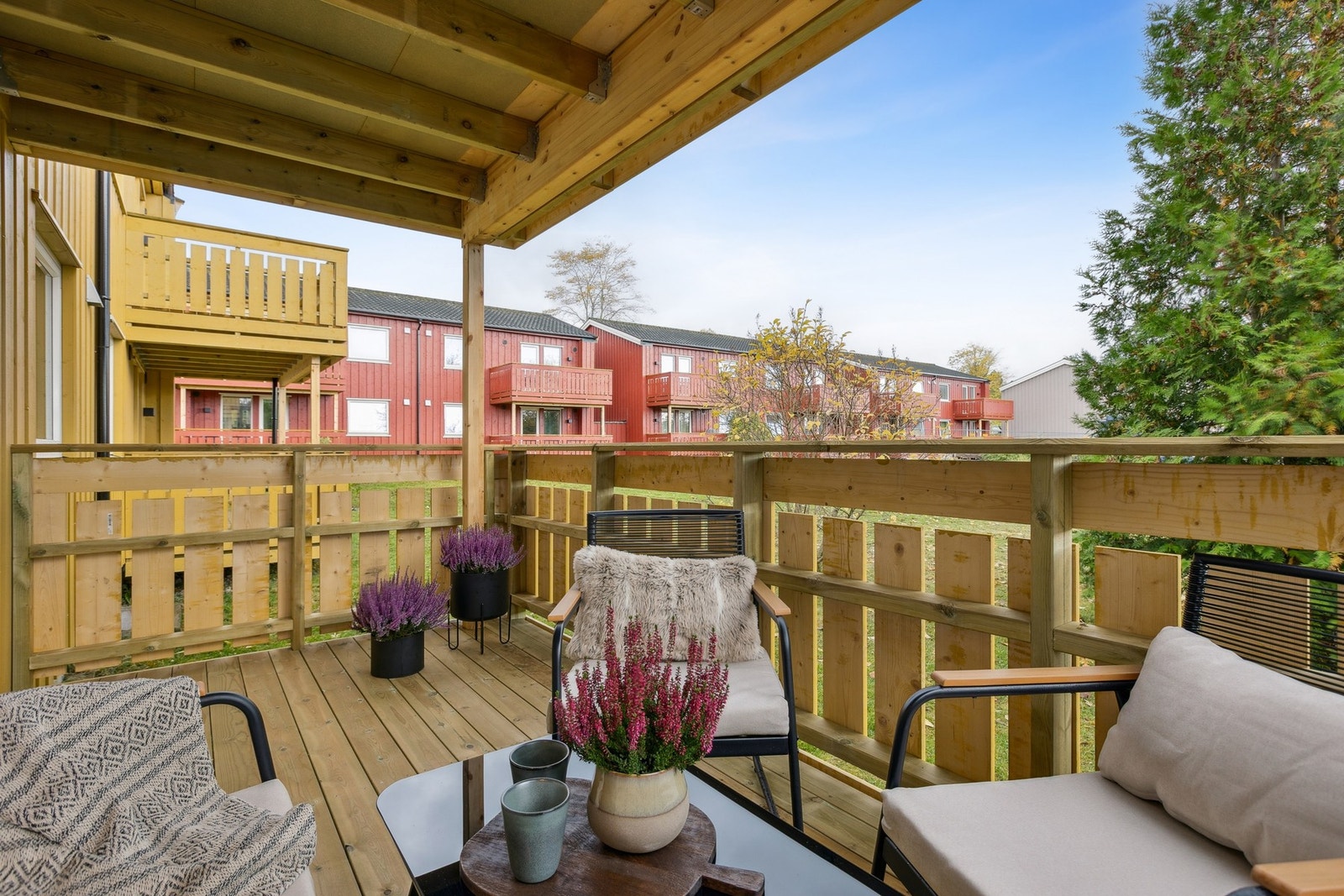 Her kan du enkelt innrede med utemøblement. Galleribilde