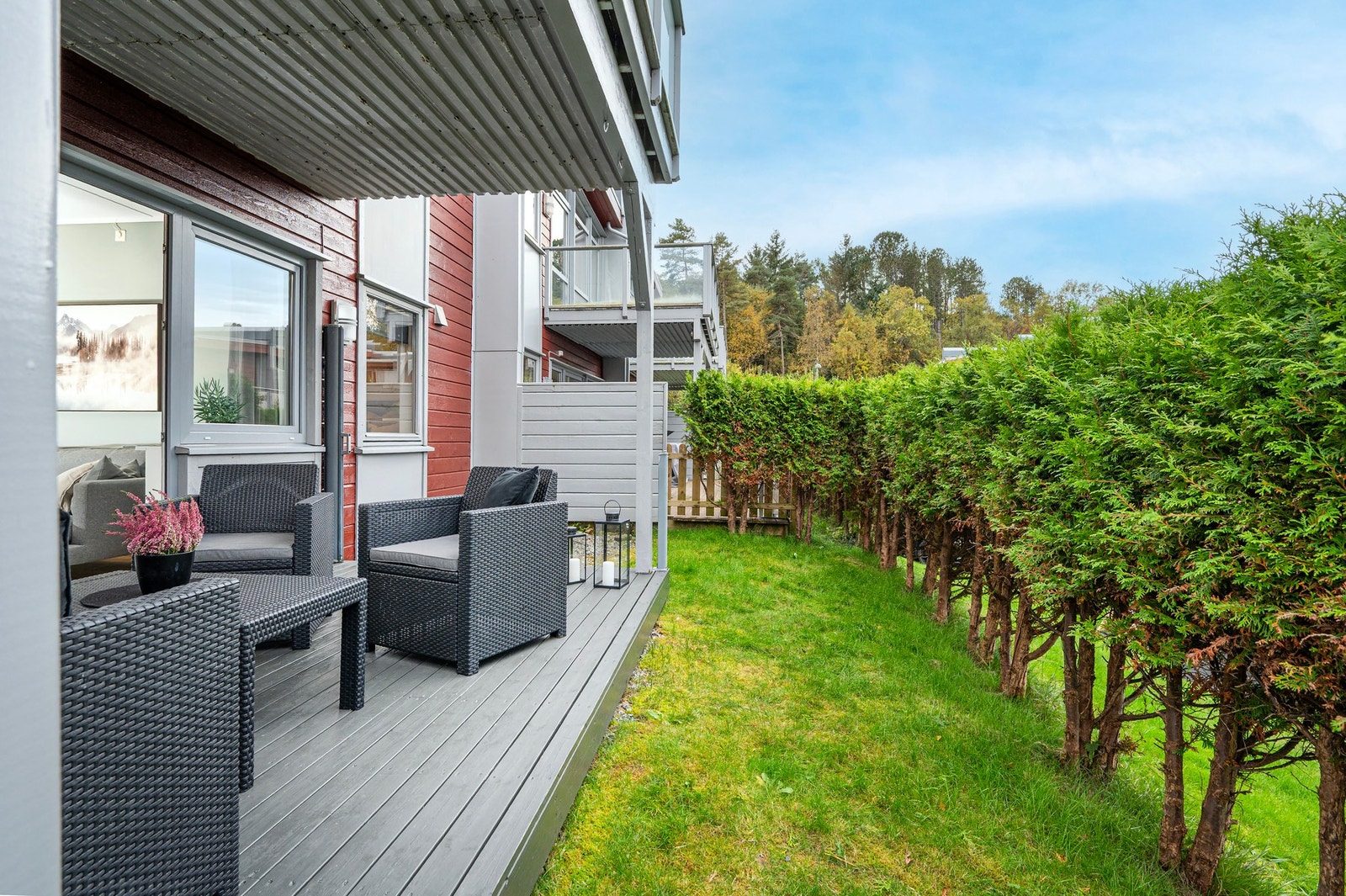 Terrassen er på ca. 11 m² . Galleribilde