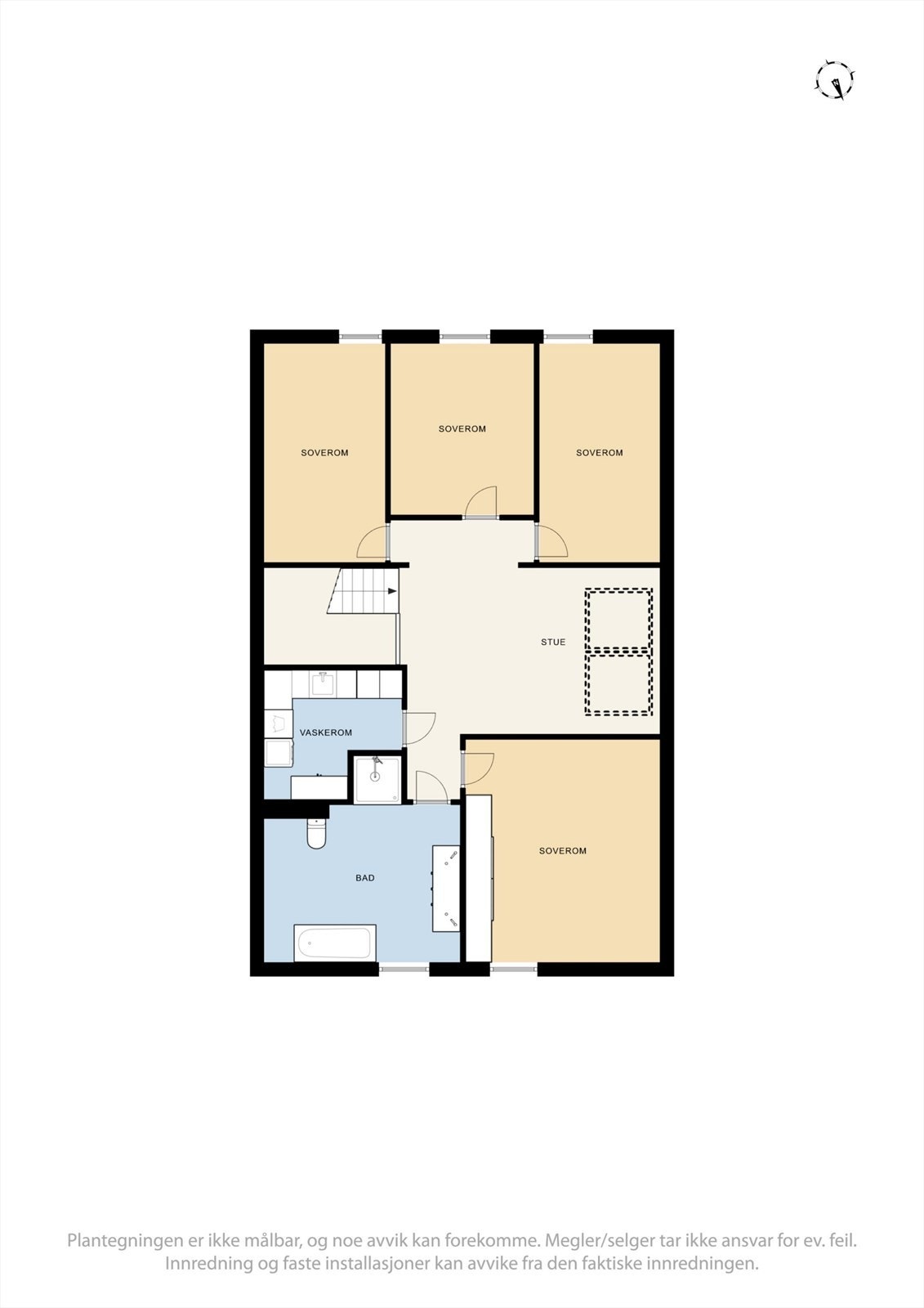 Planskisse toppetasje. Galleribilde