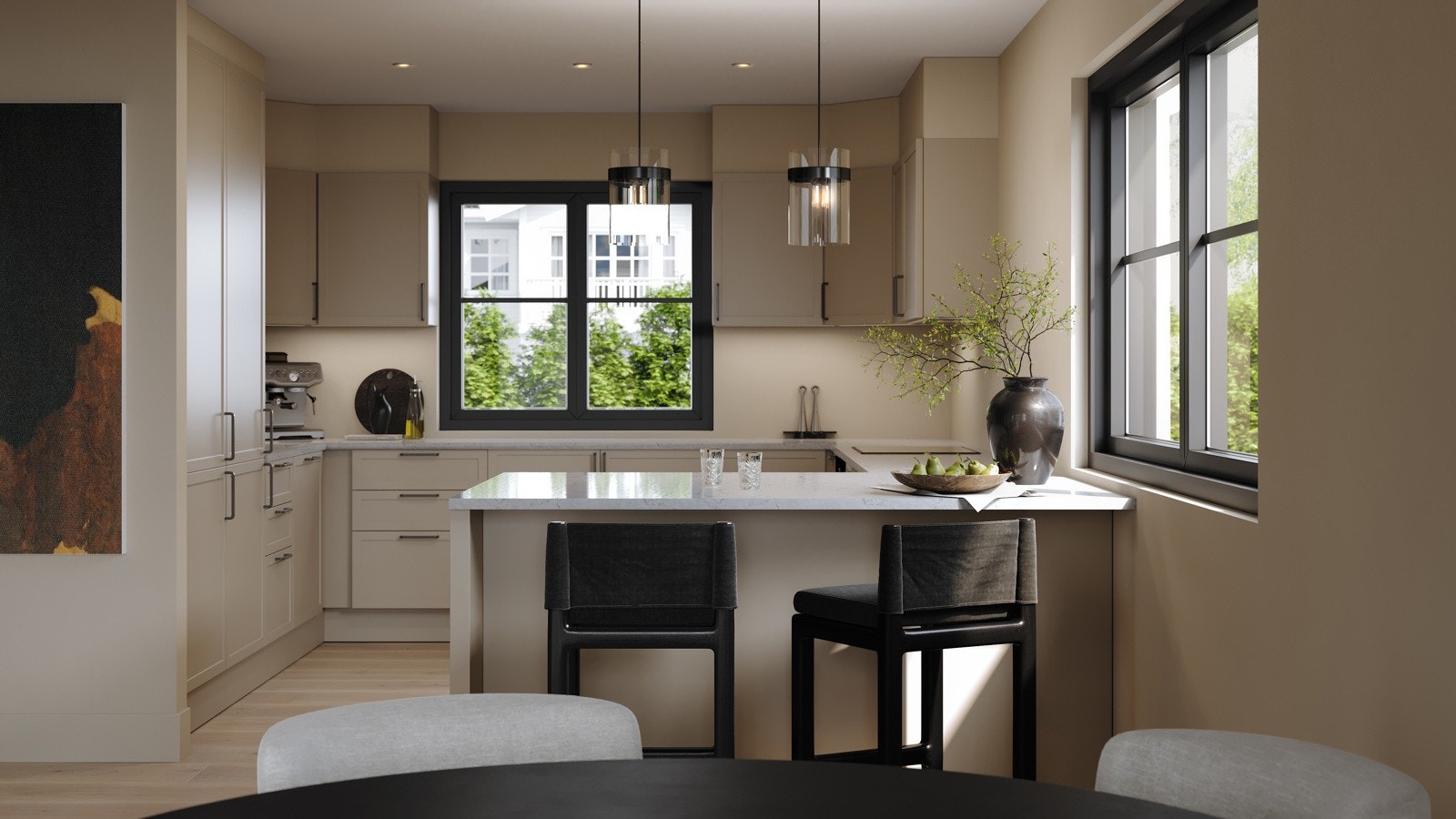 I husets hjerte spares det ikke på detaljer eller kvalitet. - Illustrasjon er av illustrativ karakter og angir nødvendigvis ikke korrekt gjengivelse av elementer i boligene