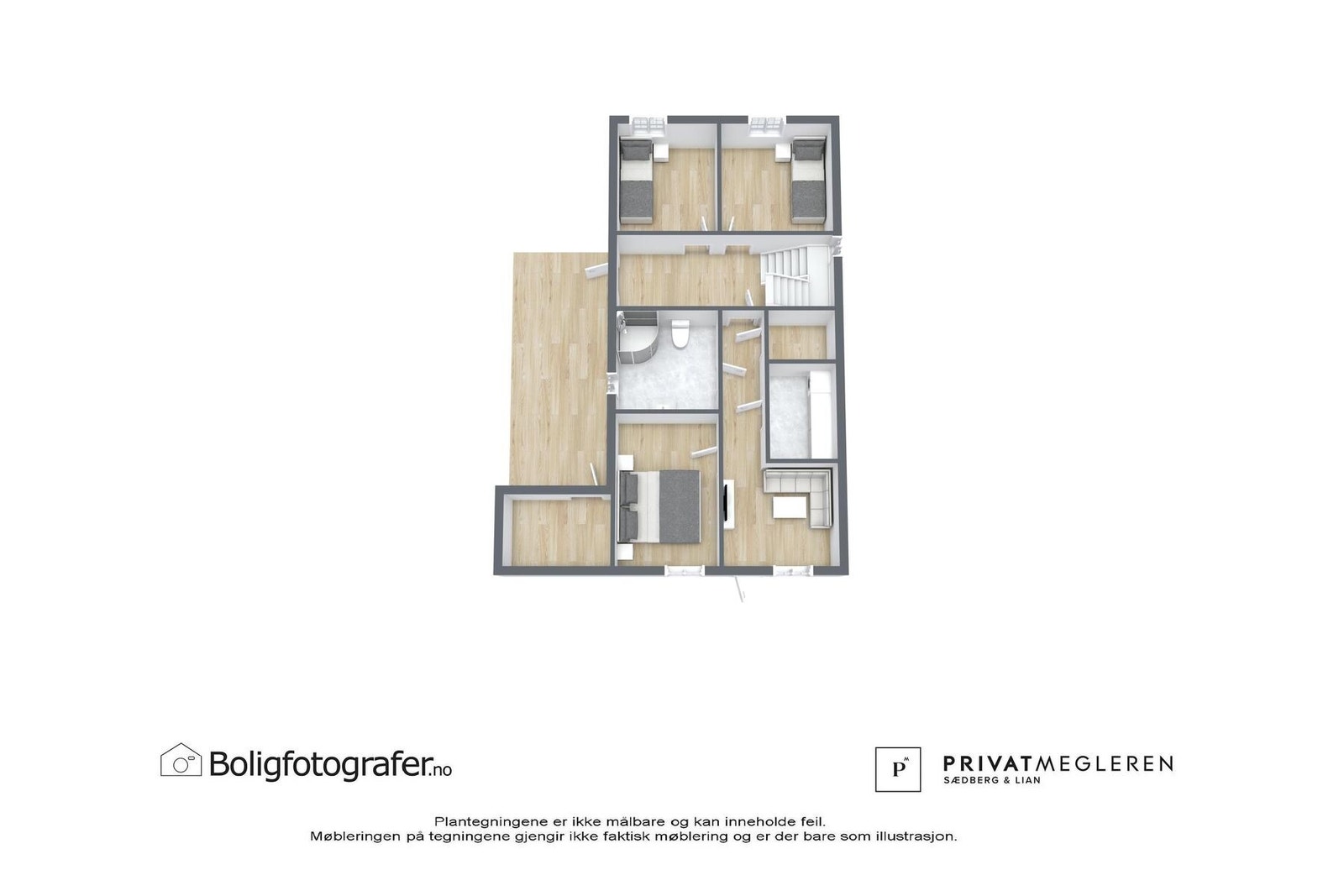 Plantegning 1. etasje - ikke målsatt, kun en illustrasjon. Galleribilde