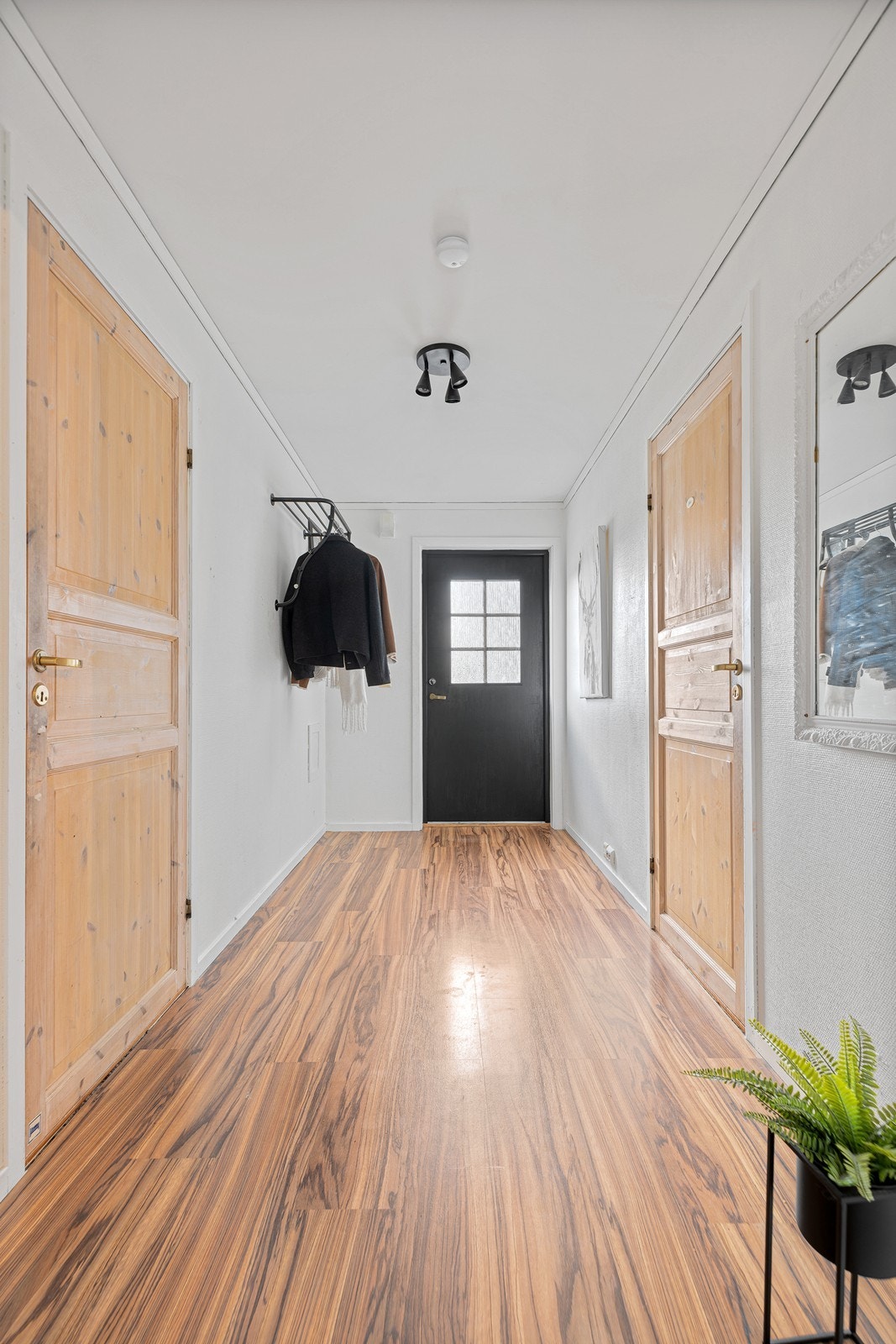 Hyggelig inngangsparti i hovedetasjen Galleribilde