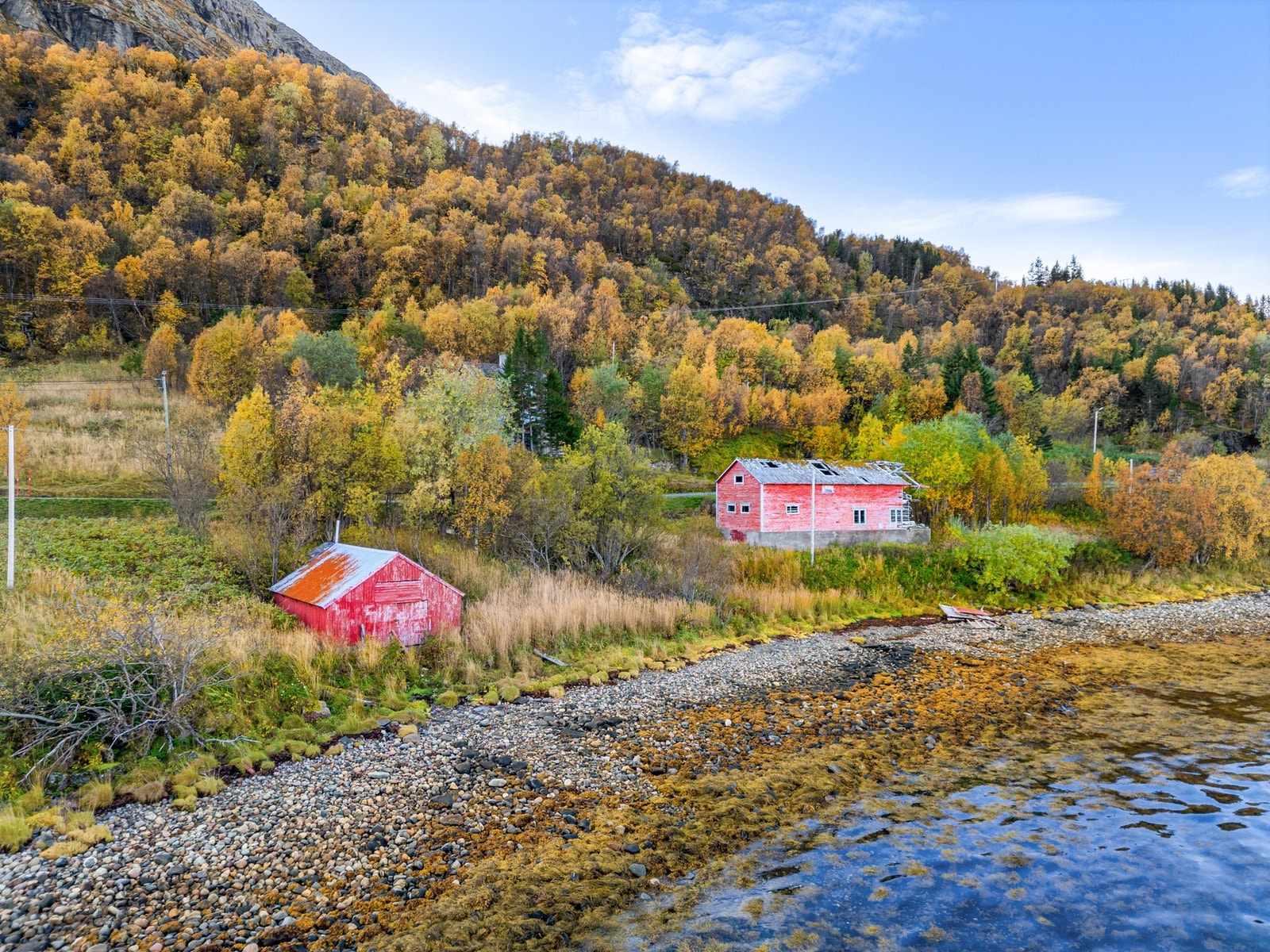 Nydelig beliggenhet ved havet med egen strandlinje Galleribilde