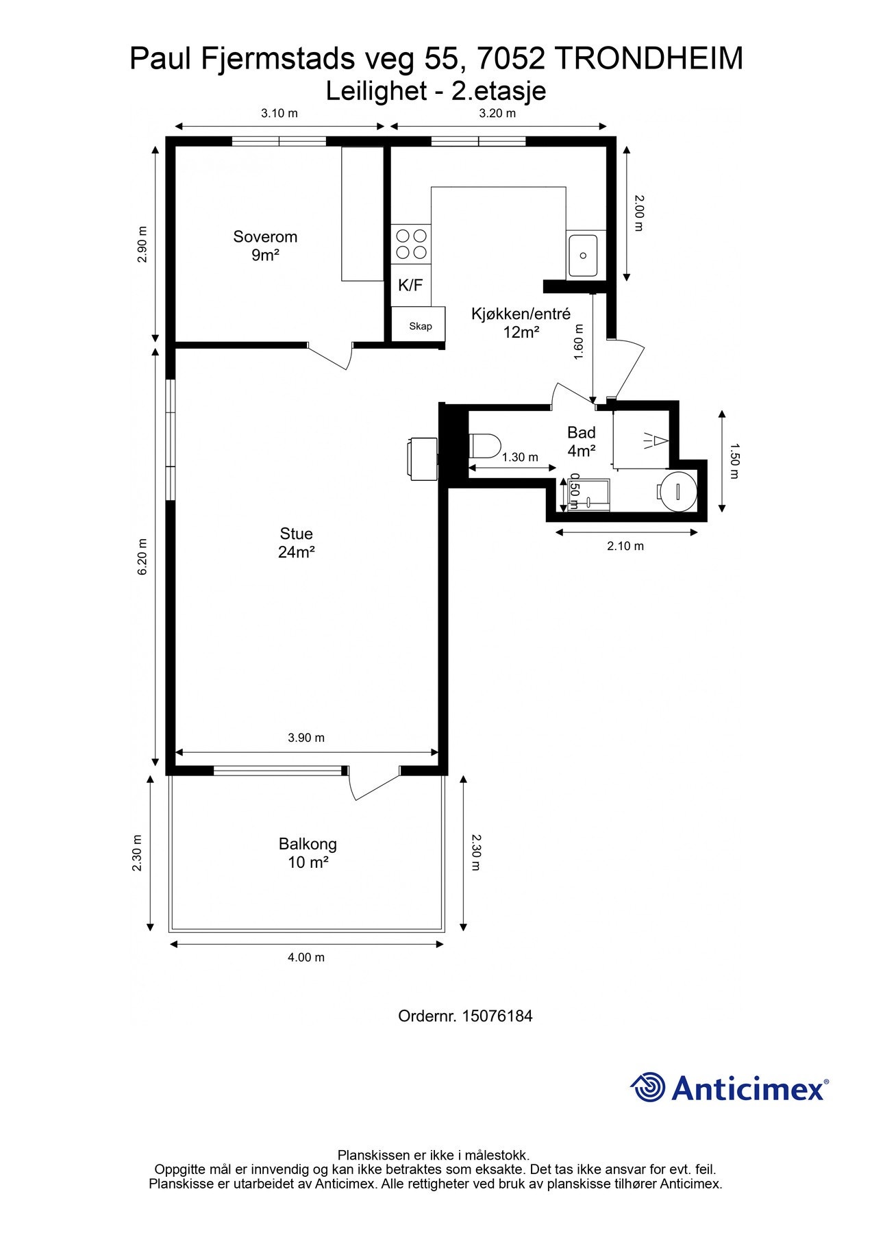 Plantegning - 2. etasje. Galleribilde