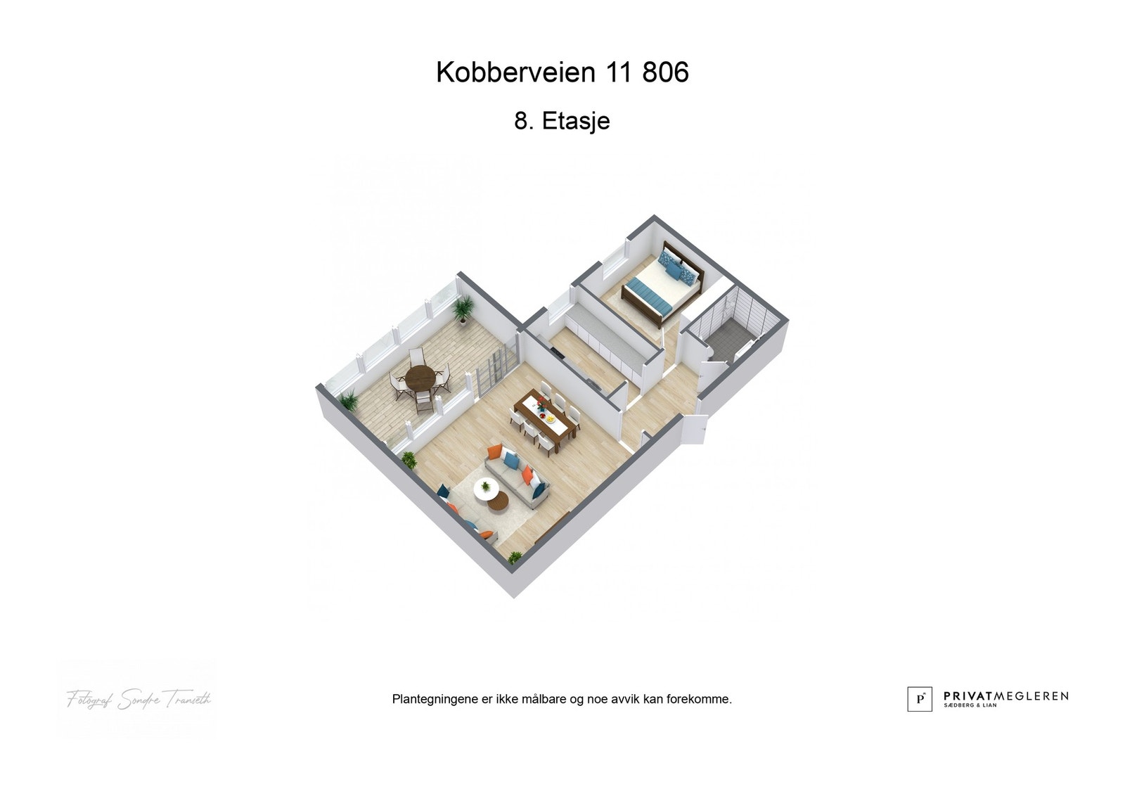 3D plantegning laget av fotograf Galleribilde