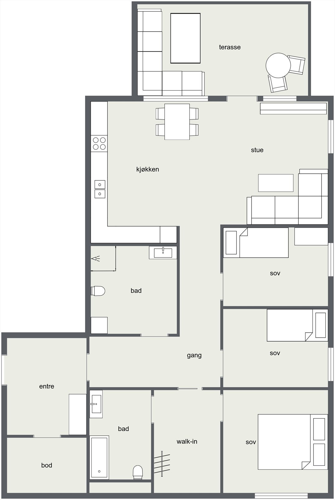 Plantegning. Galleribilde