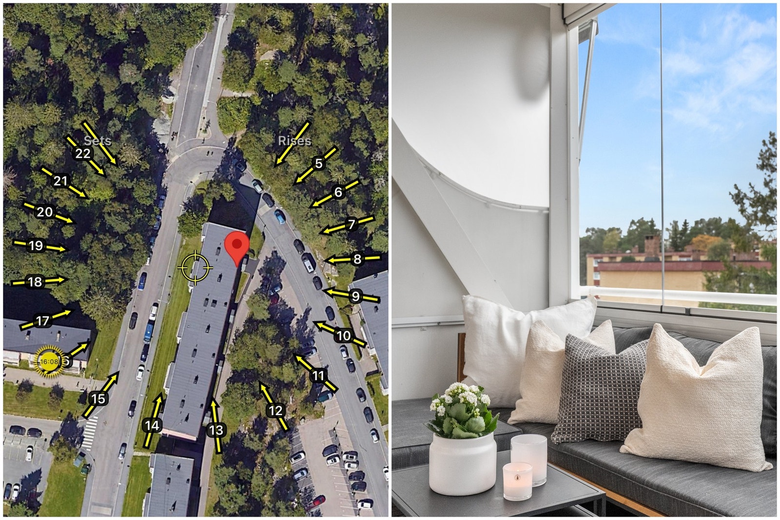 Den vestvendte beliggenheten sørger for flotte solforhold. Galleribilde