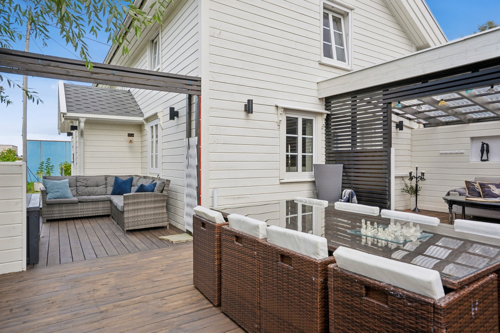 Rolig og lunt uteområde - perfekt for fine sommerdager. Galleribilde