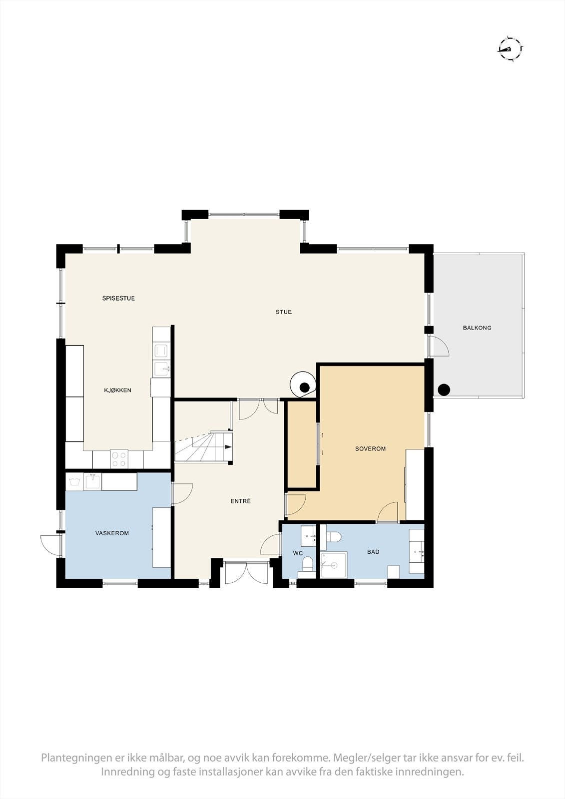 Planløsning 1. etasje. Galleribilde