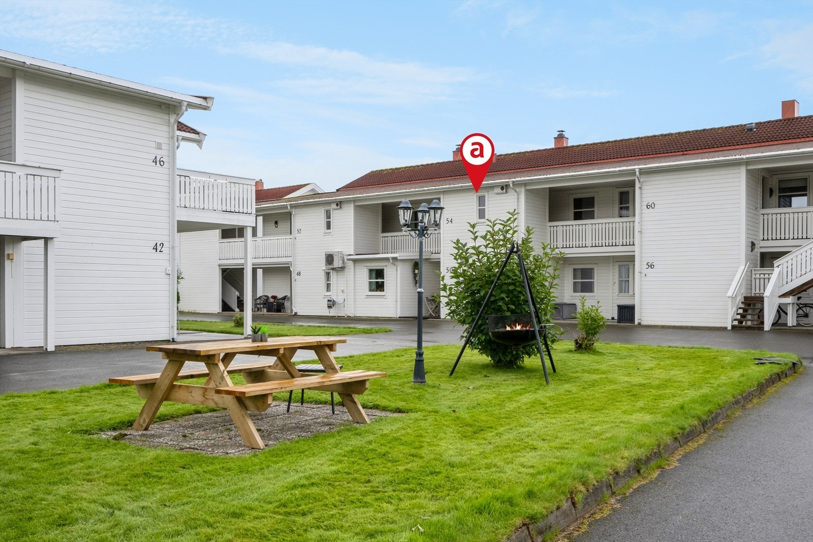 Flott opparbeidet fellesområde. Galleribilde