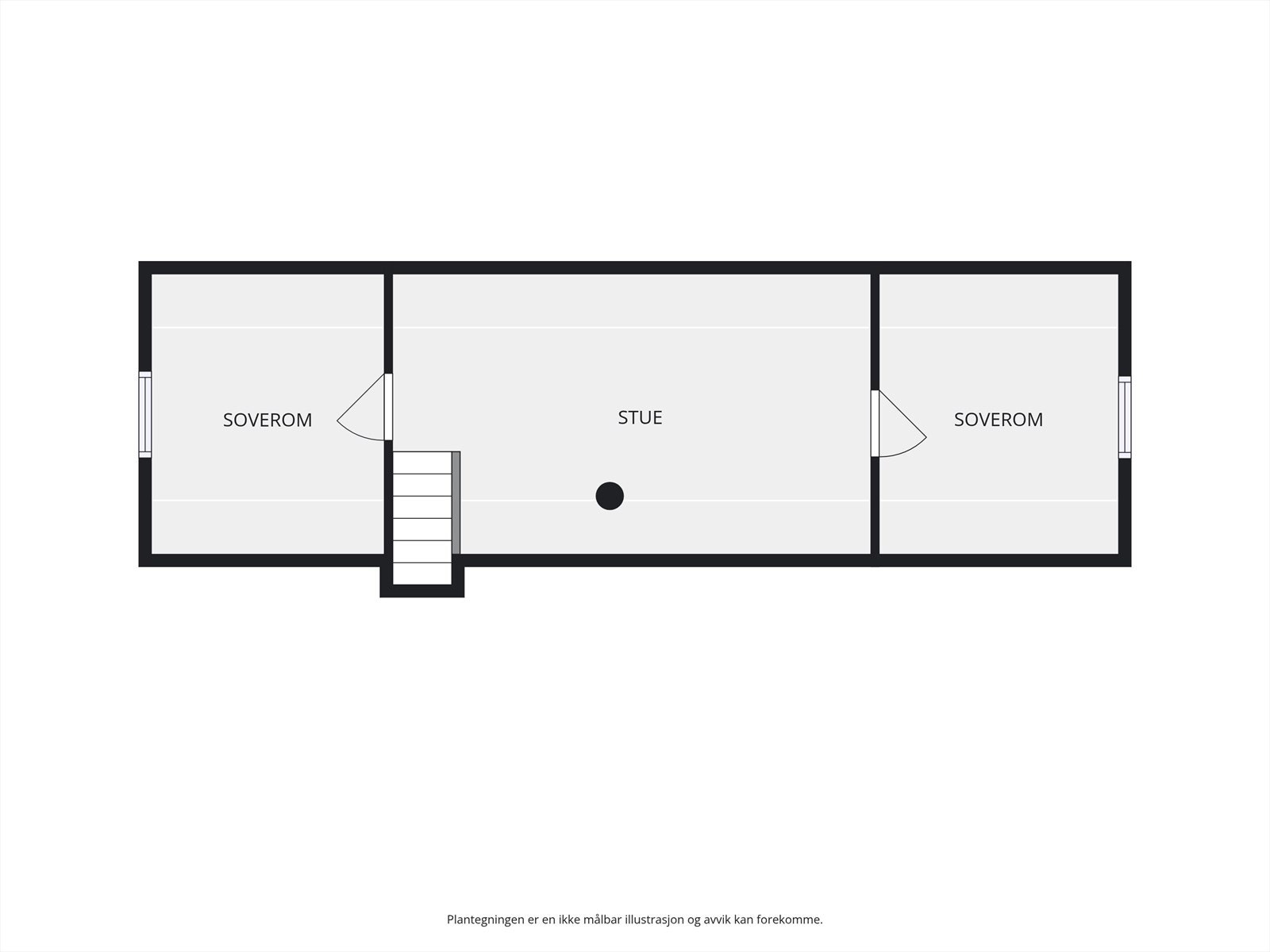 Plantegning hems. Det gjøres oppmerksom på at rommene på hemsen ikke er godkjent for varig opphold. Galleribilde