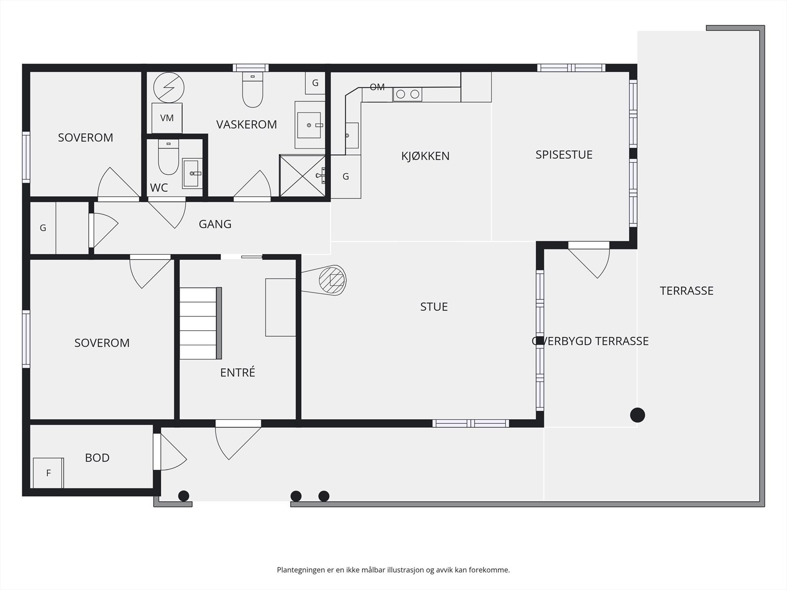 Plantegning 1. etasje. Galleribilde