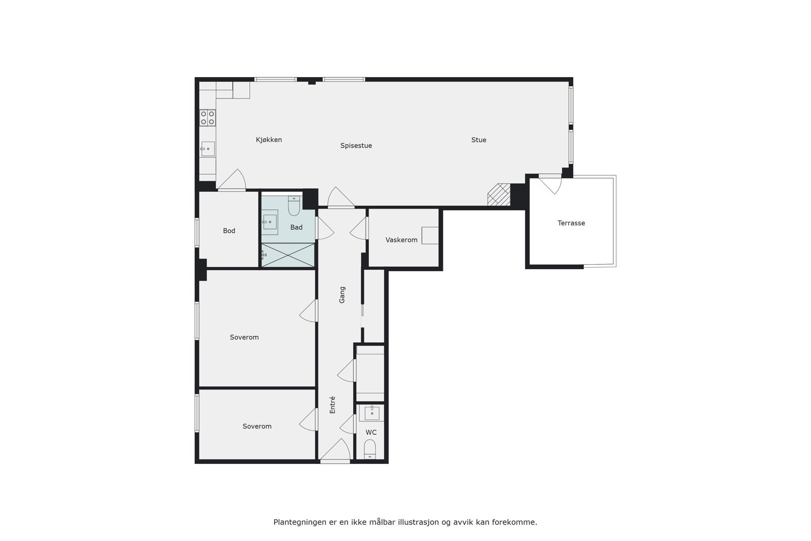 Plantegning Galleribilde