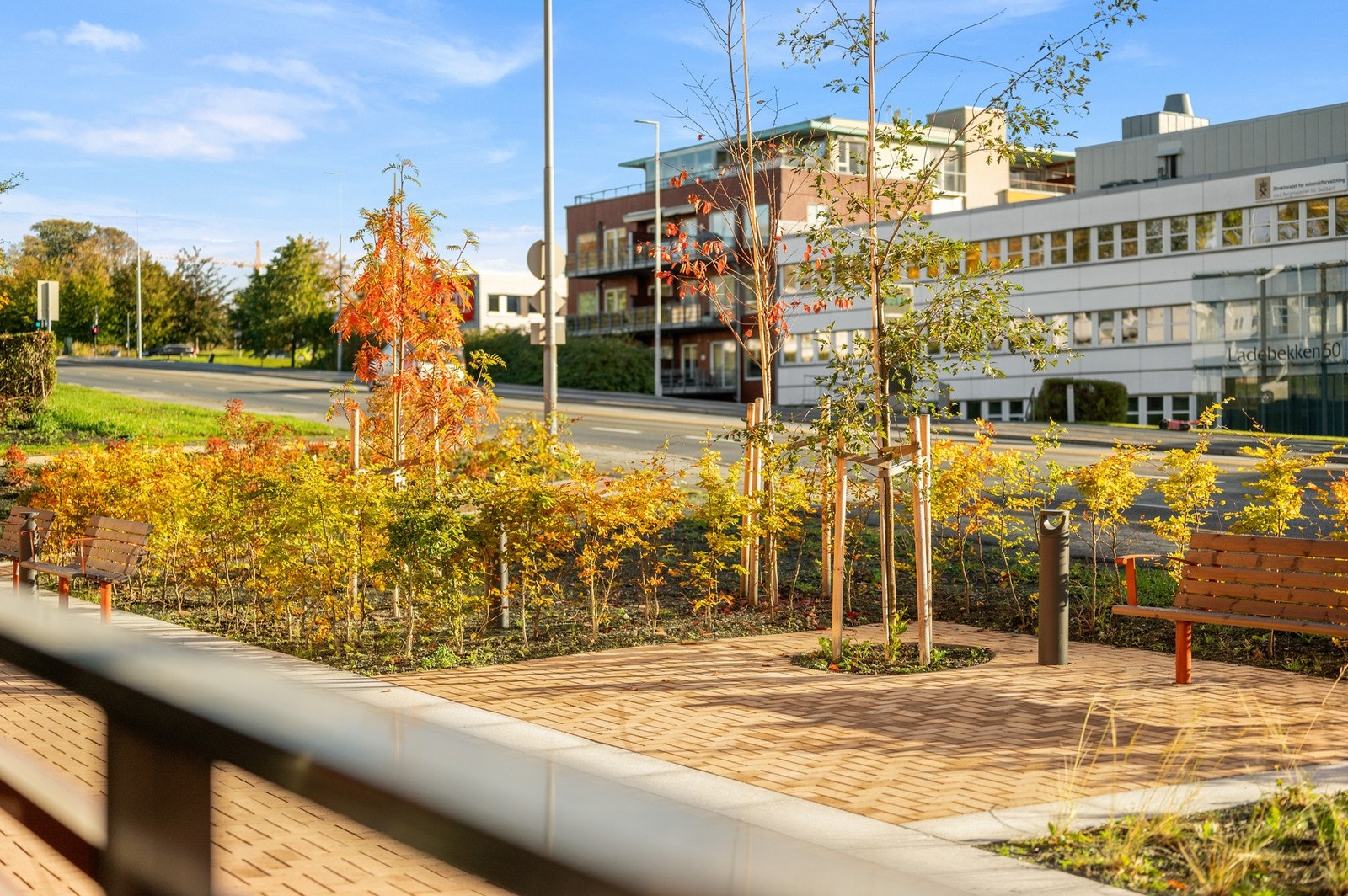 Terrassen på baksiden er på 12 kvm. Galleribilde