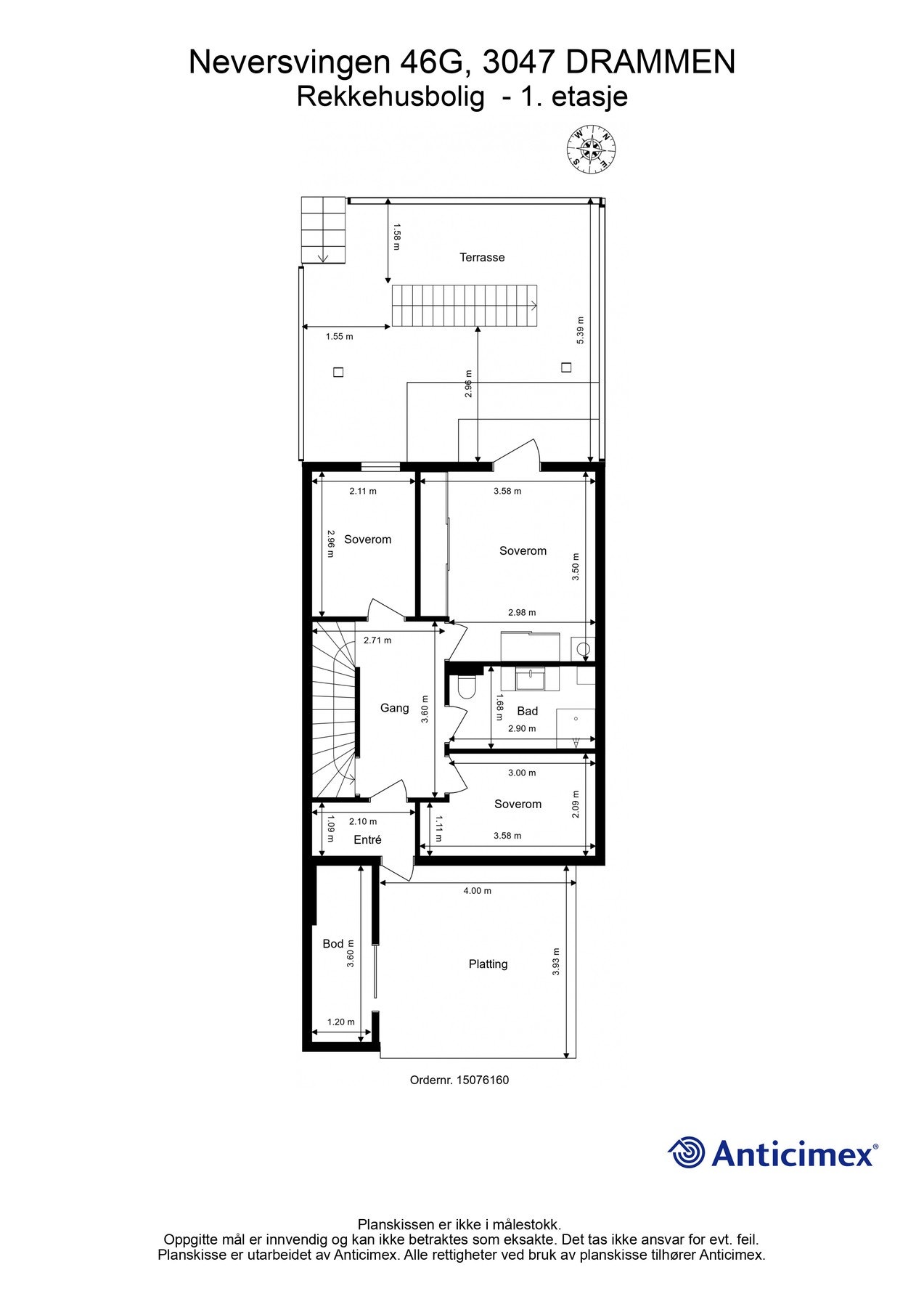 Plantegning 1. etasje Galleribilde