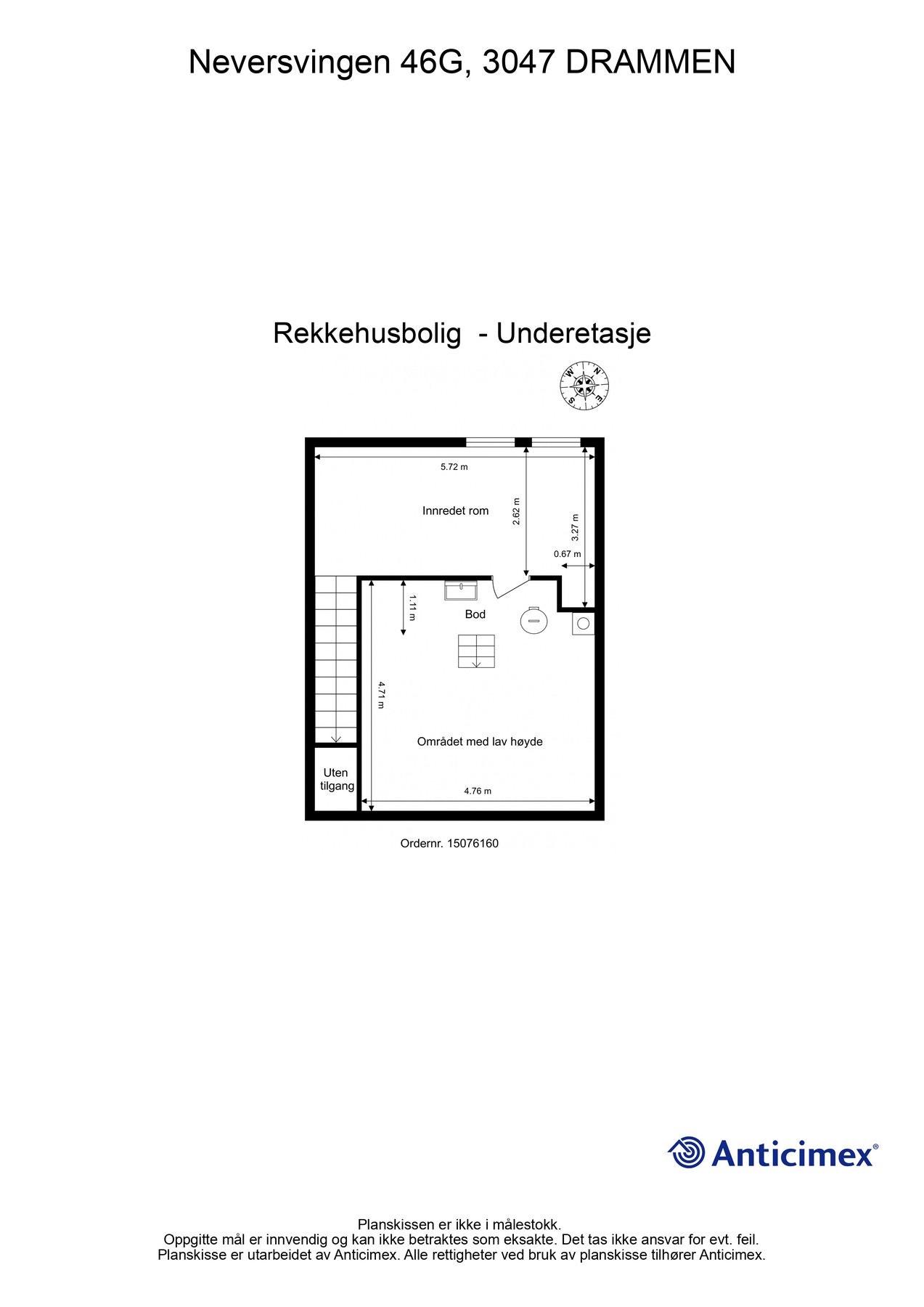 Plantegning underetasje Galleribilde