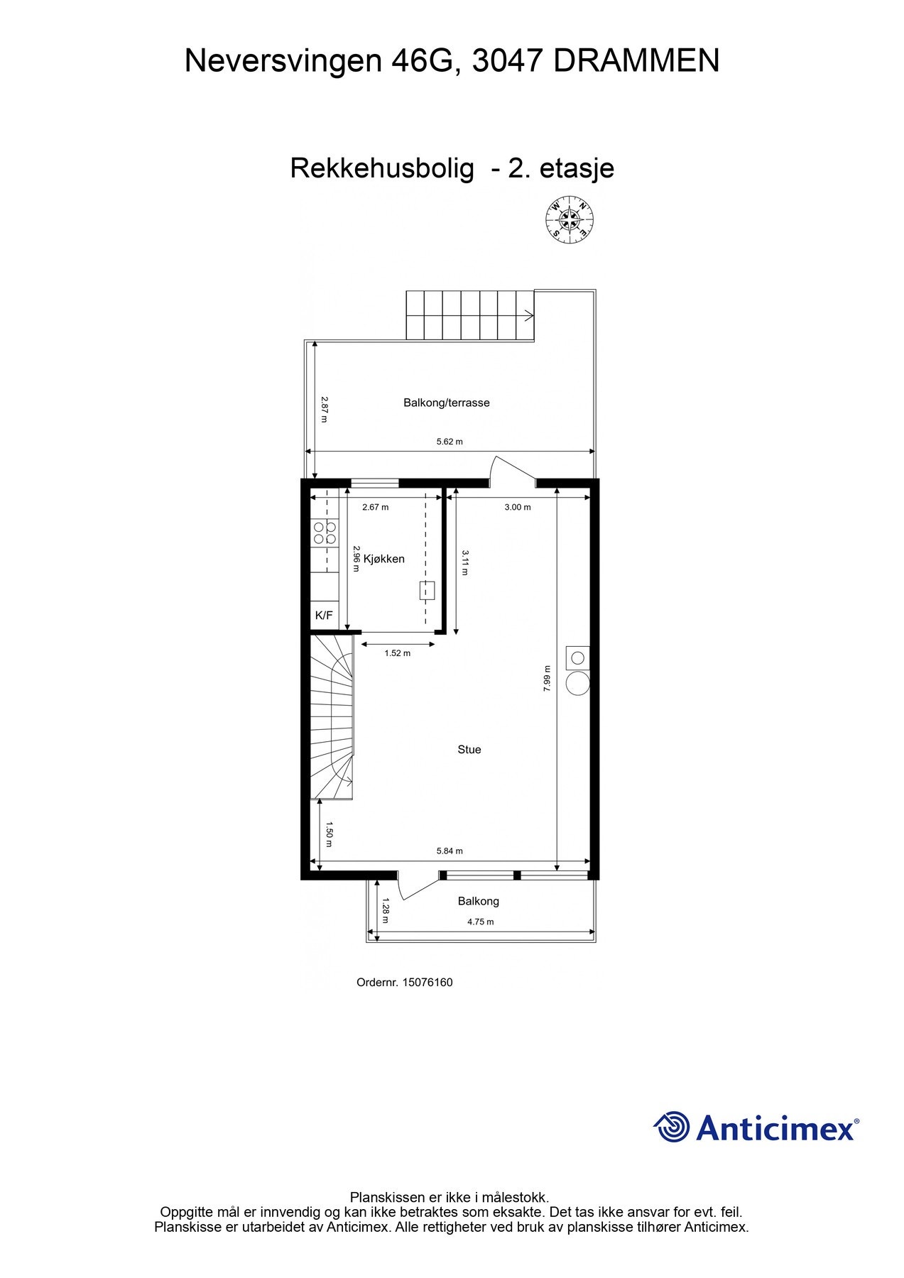 Plantegning 2. etasje Galleribilde