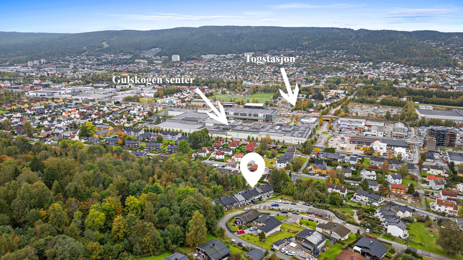 Eiendommen har en flott beliggenhet på Gulskogen med gangavstand til togstasjon, gulskogen senter og gulskogen skole (1. - 10. trinn) Galleribilde