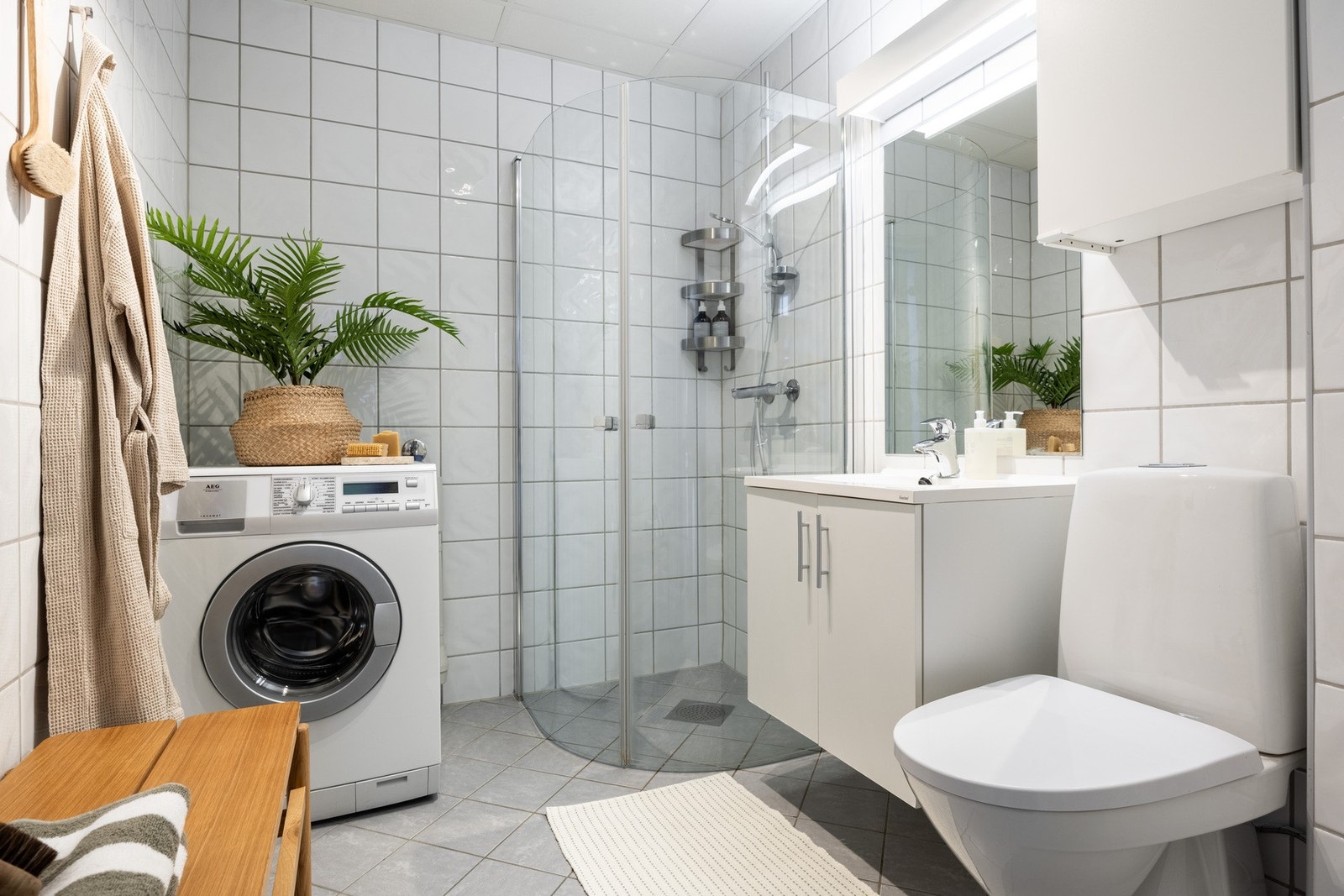 Badet har gulvvarme. Galleribilde