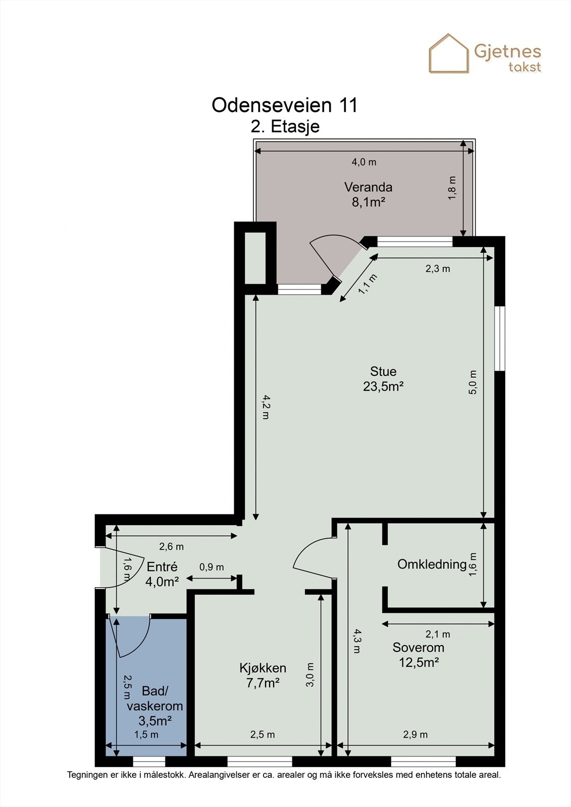 Planskisse. Galleribilde