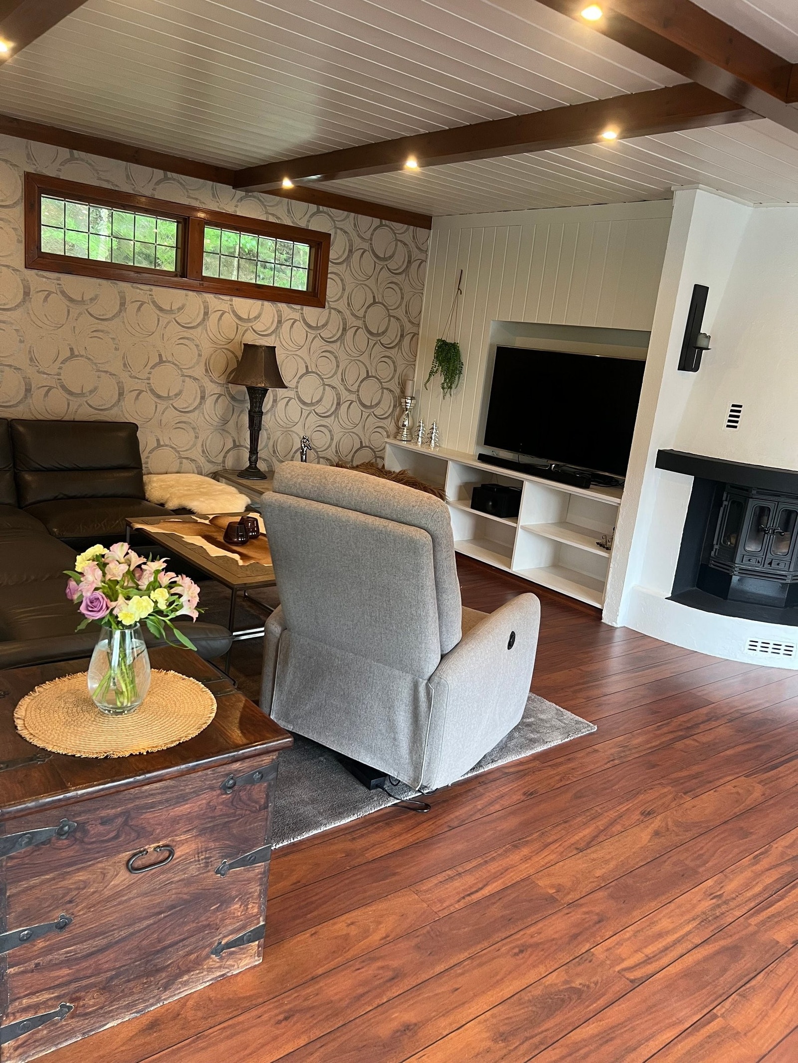 Stue med peis Galleribilde