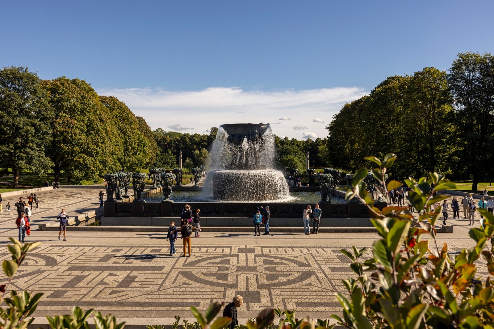 Fra leiligheten er det kort vei til Frognerparken Galleribilde