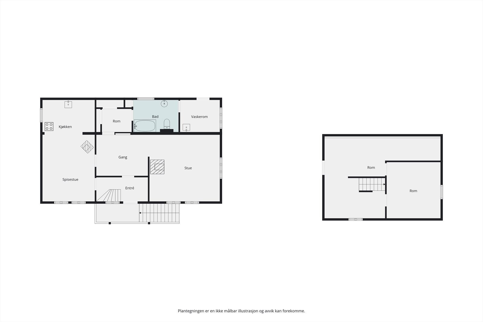 Plantegning overetasje. Galleribilde