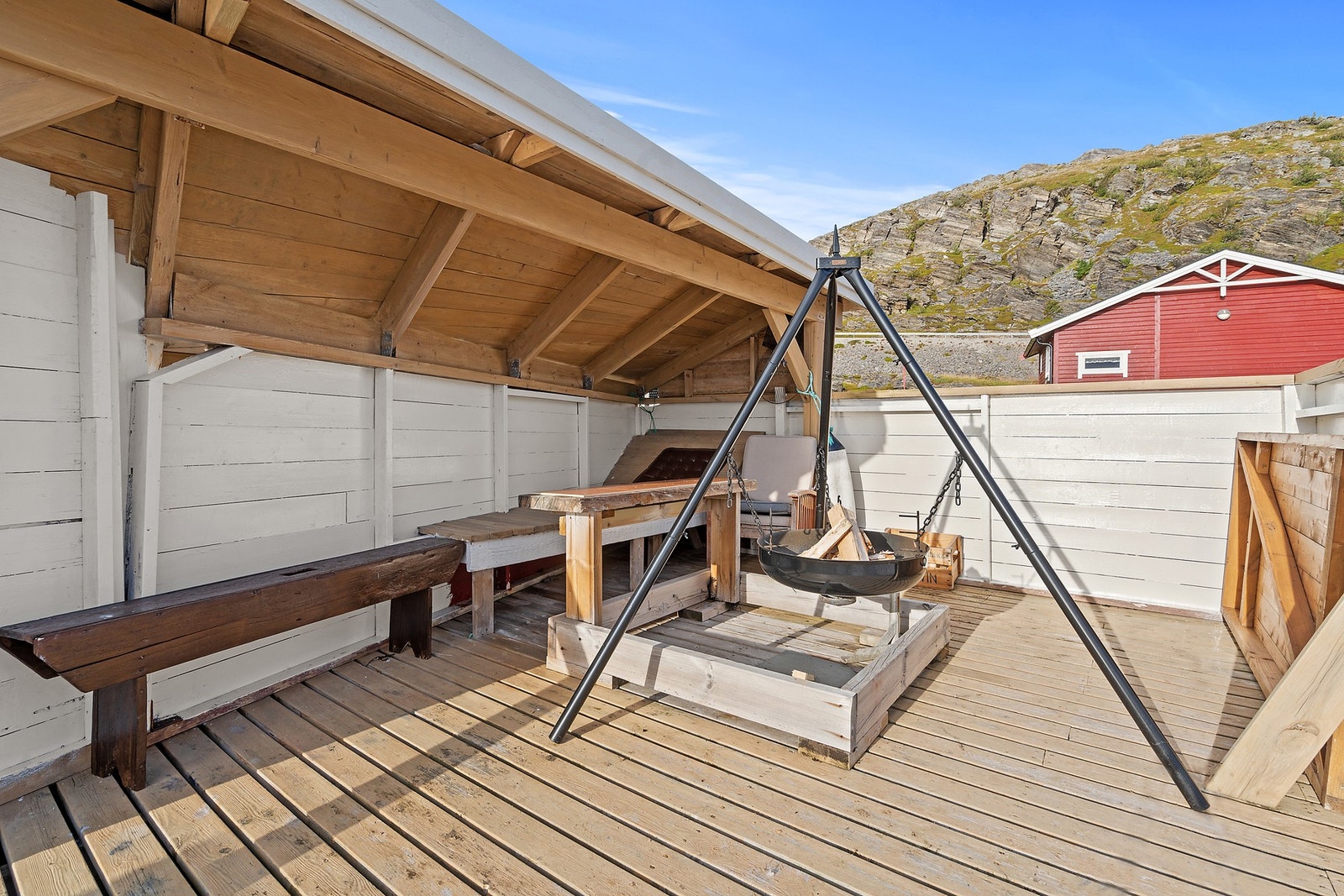 Terrasse i fjæra Galleribilde