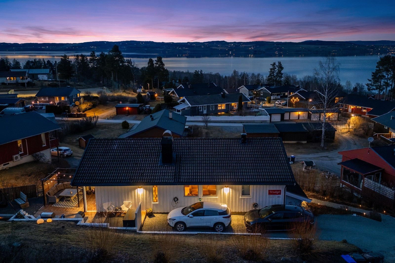 Magisk kveldshimmel. Galleribilde