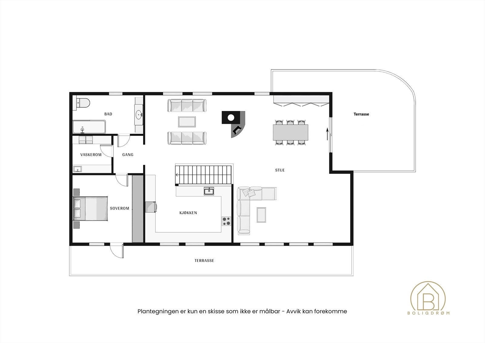 Plantegning 1. etasje. Galleribilde