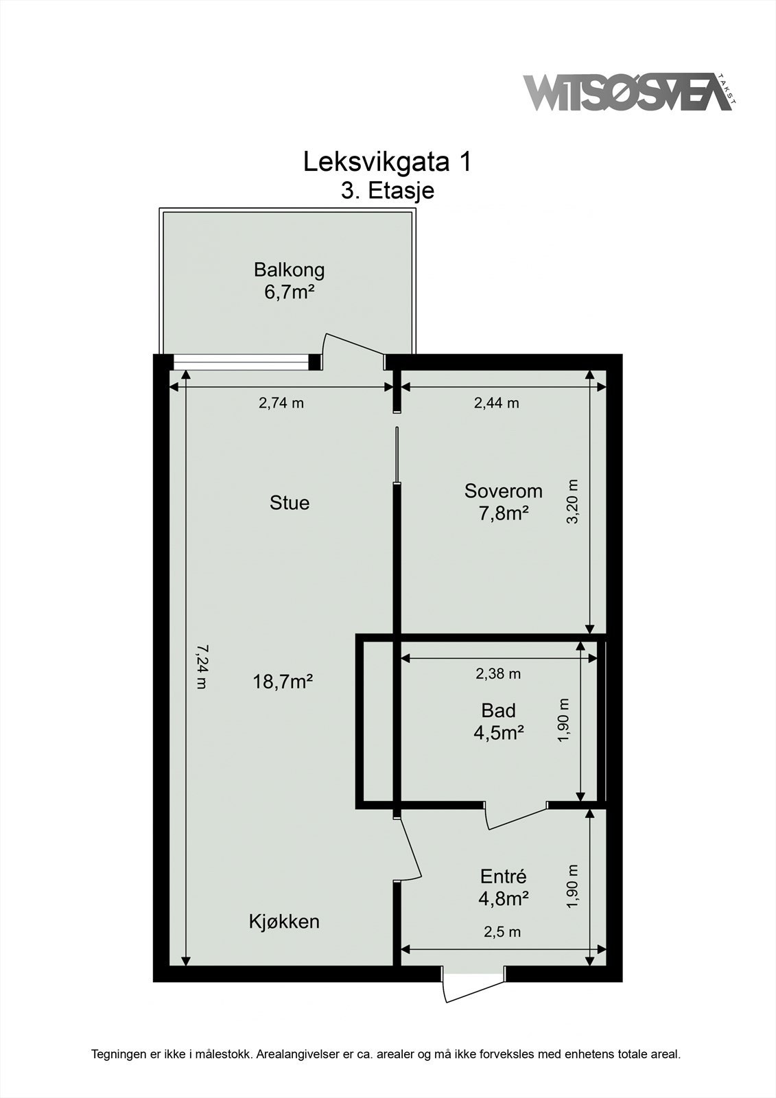 Ta en titt på planskissen og gjør deg kjent med romfordelingen! Galleribilde