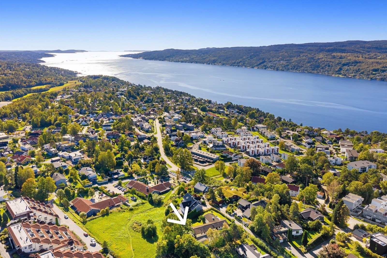Dronebilde fra nord Galleribilde