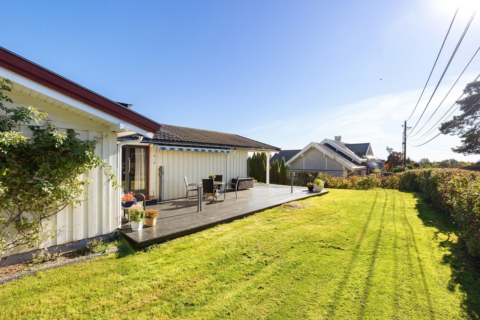 Opparbeidet og solrik tomt. Galleribilde