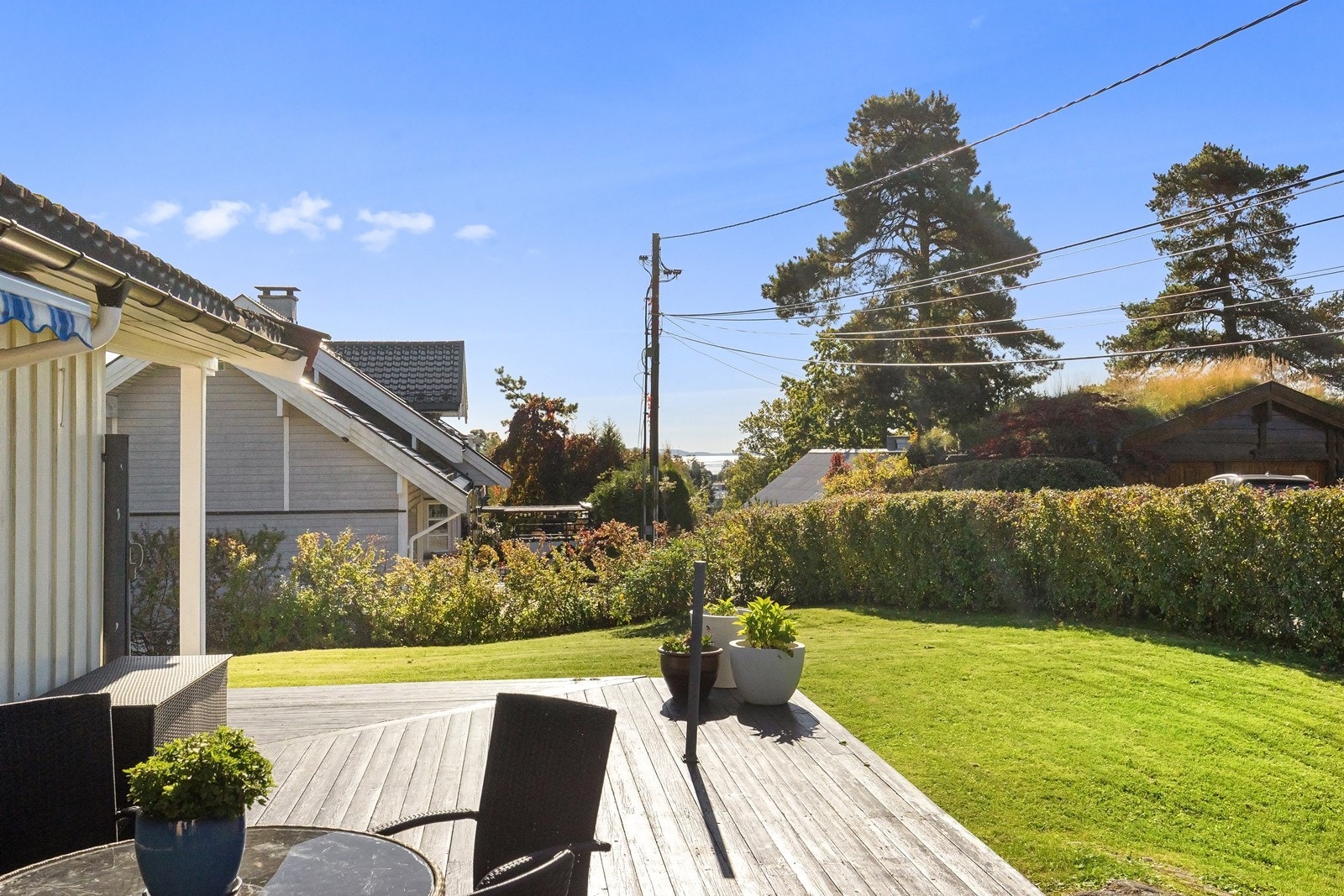 Terrasseplatting med utsikt og gode solforhold. Galleribilde