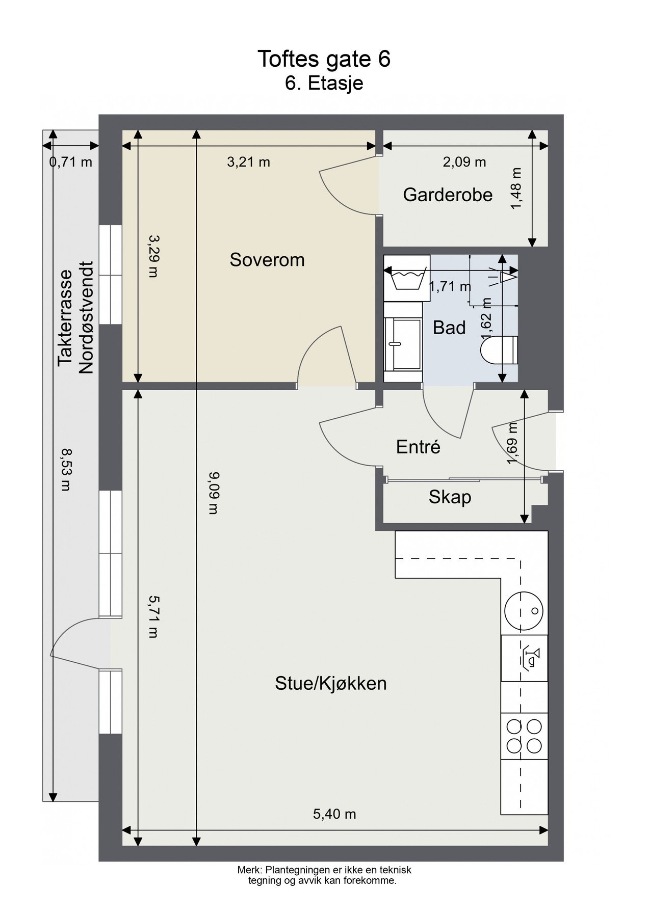 Plantegning. Galleribilde