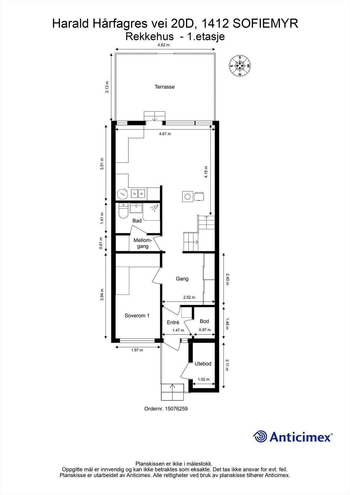 Plantegning 1.etasje Galleribilde