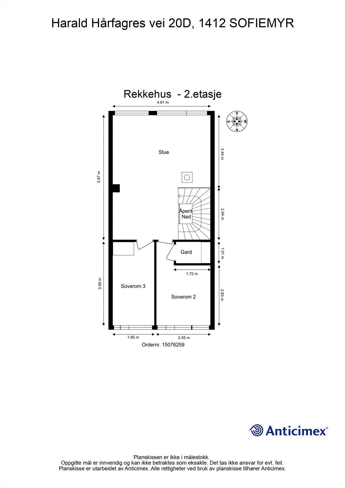 Plantegning 2.etasje Galleribilde