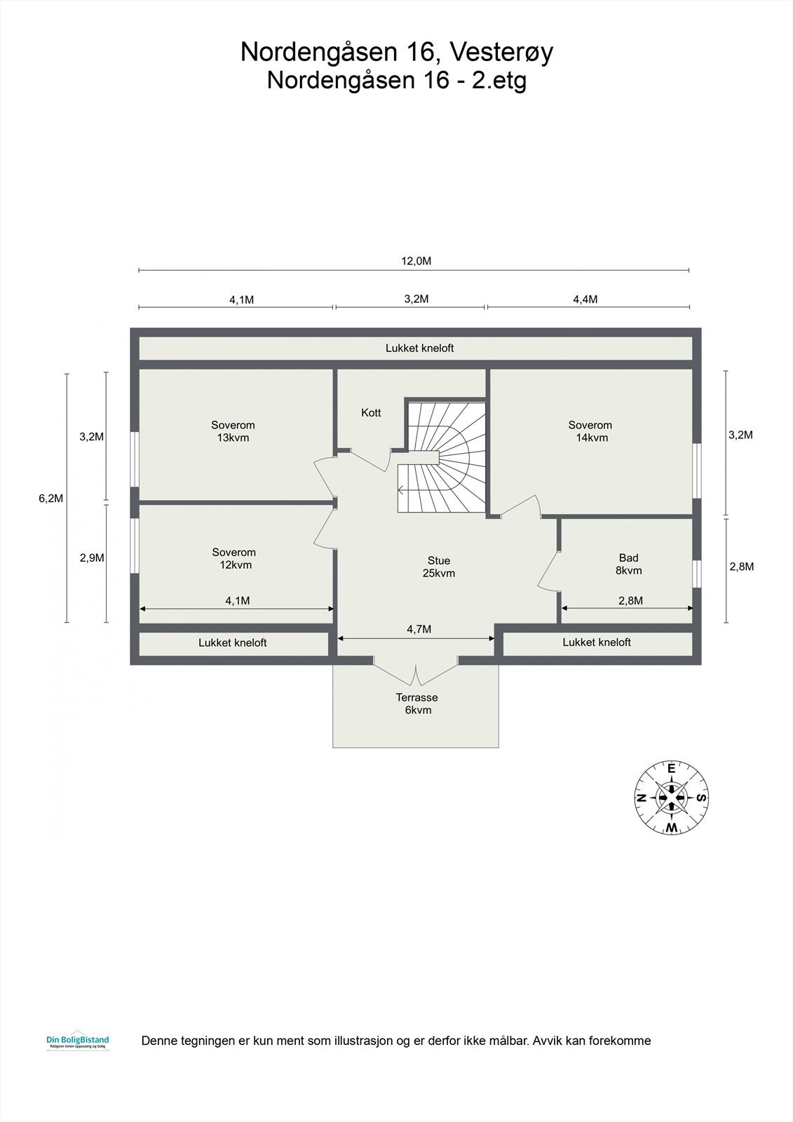 Plantegning, 2. etasje Galleribilde
