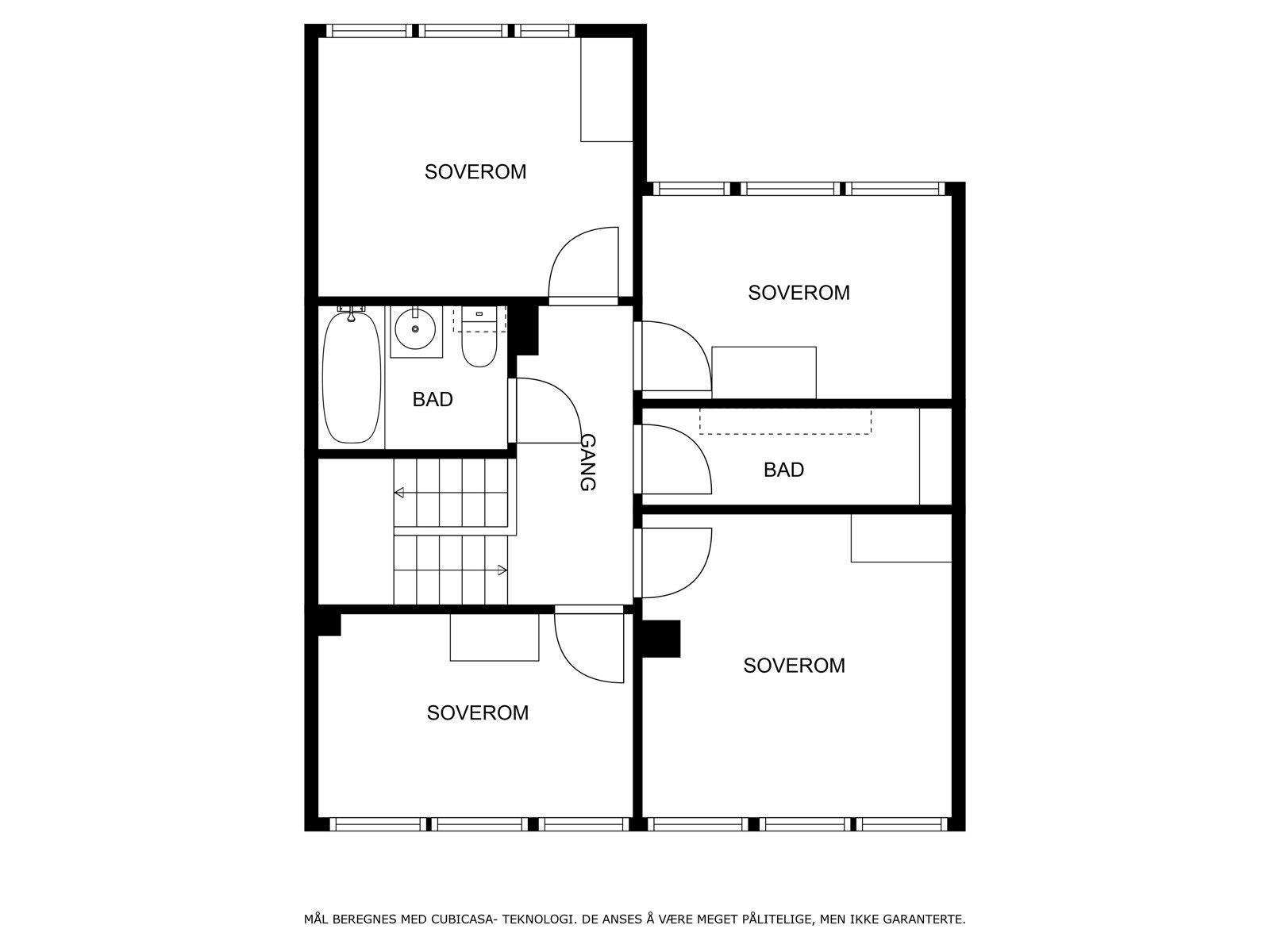 Plantegning 2. etasje Galleribilde