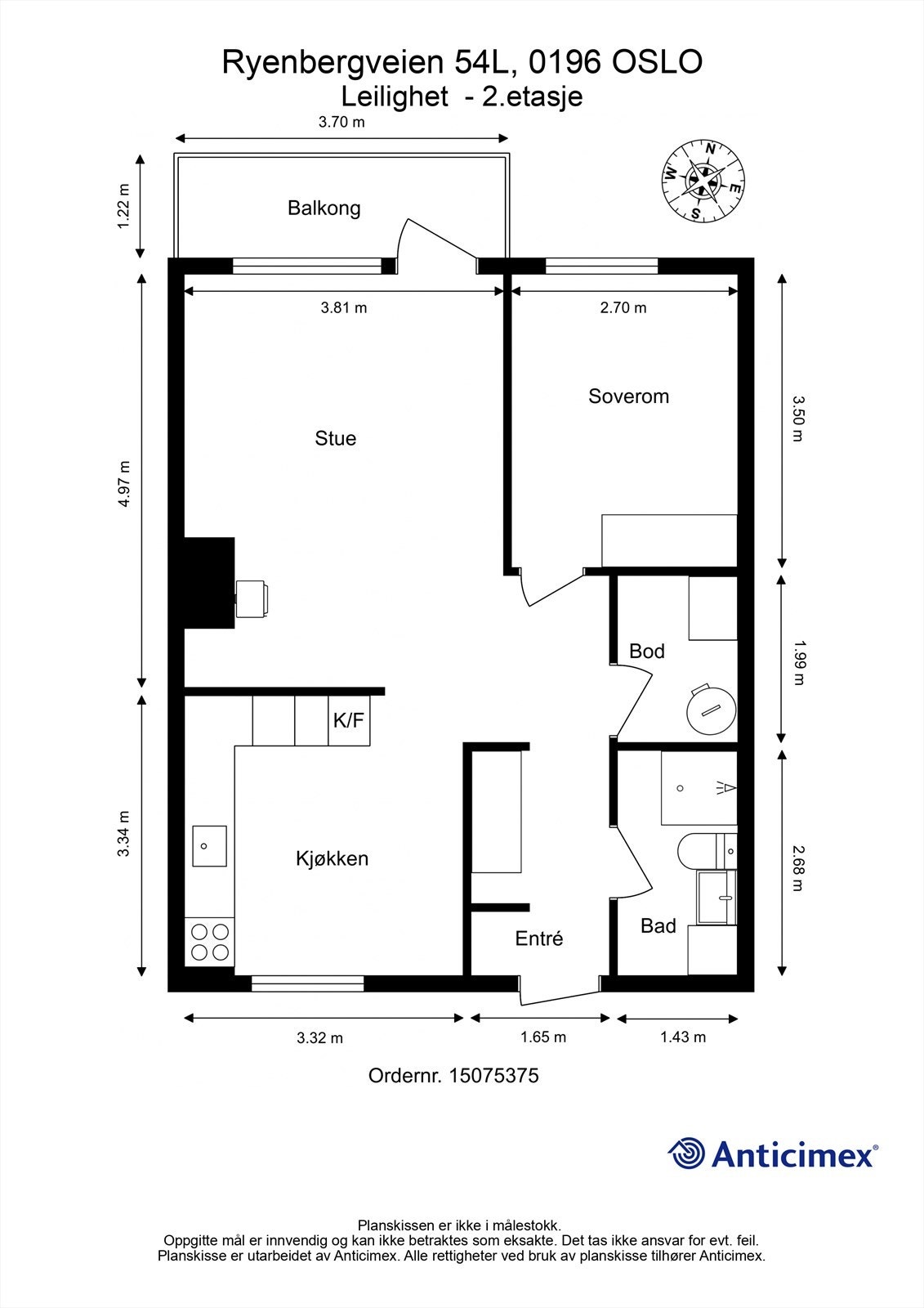 Plantegning 2. etasje Galleribilde