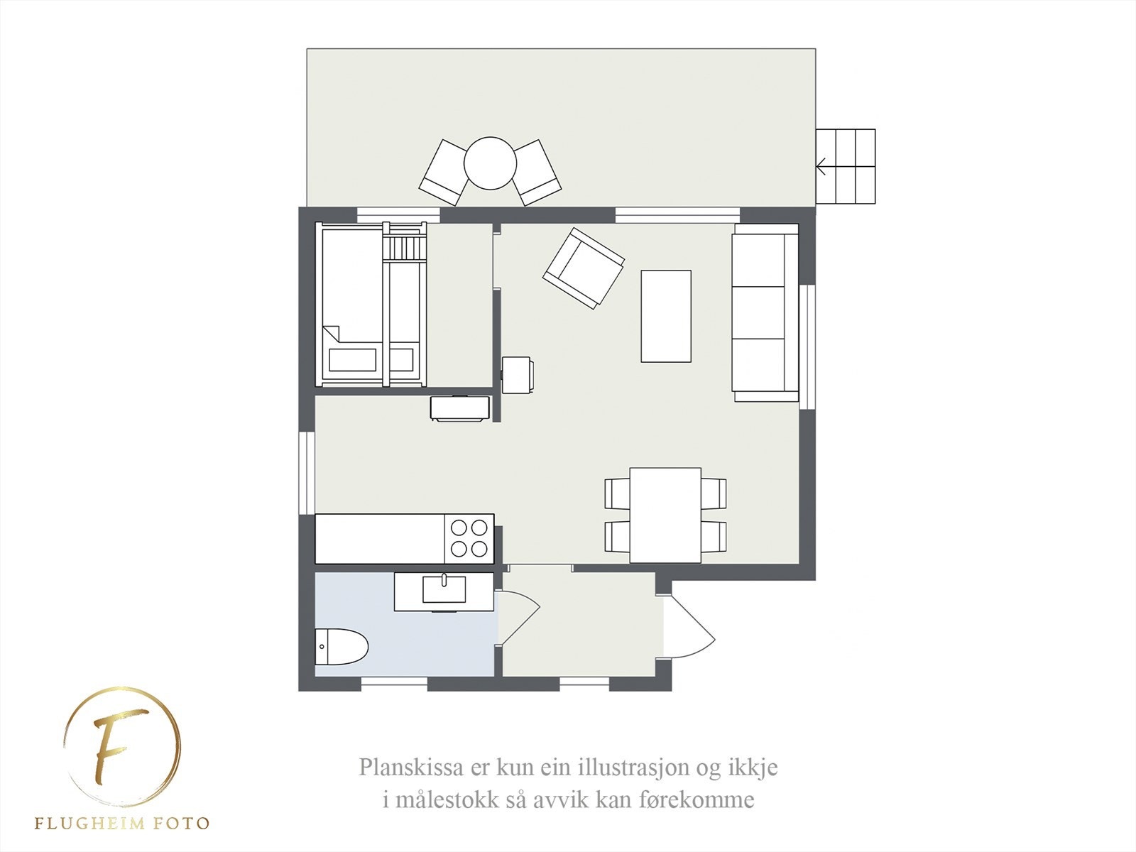 Planteikning Galleribilde