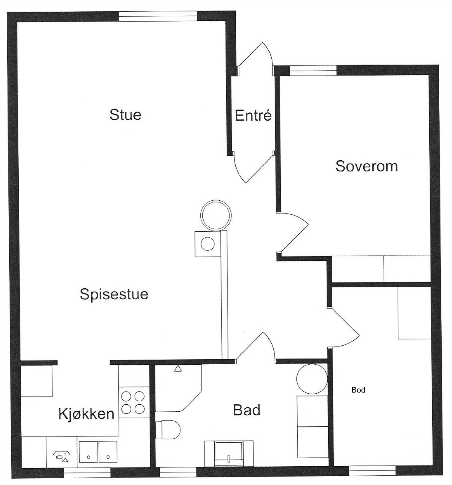 Plantegning. Galleribilde