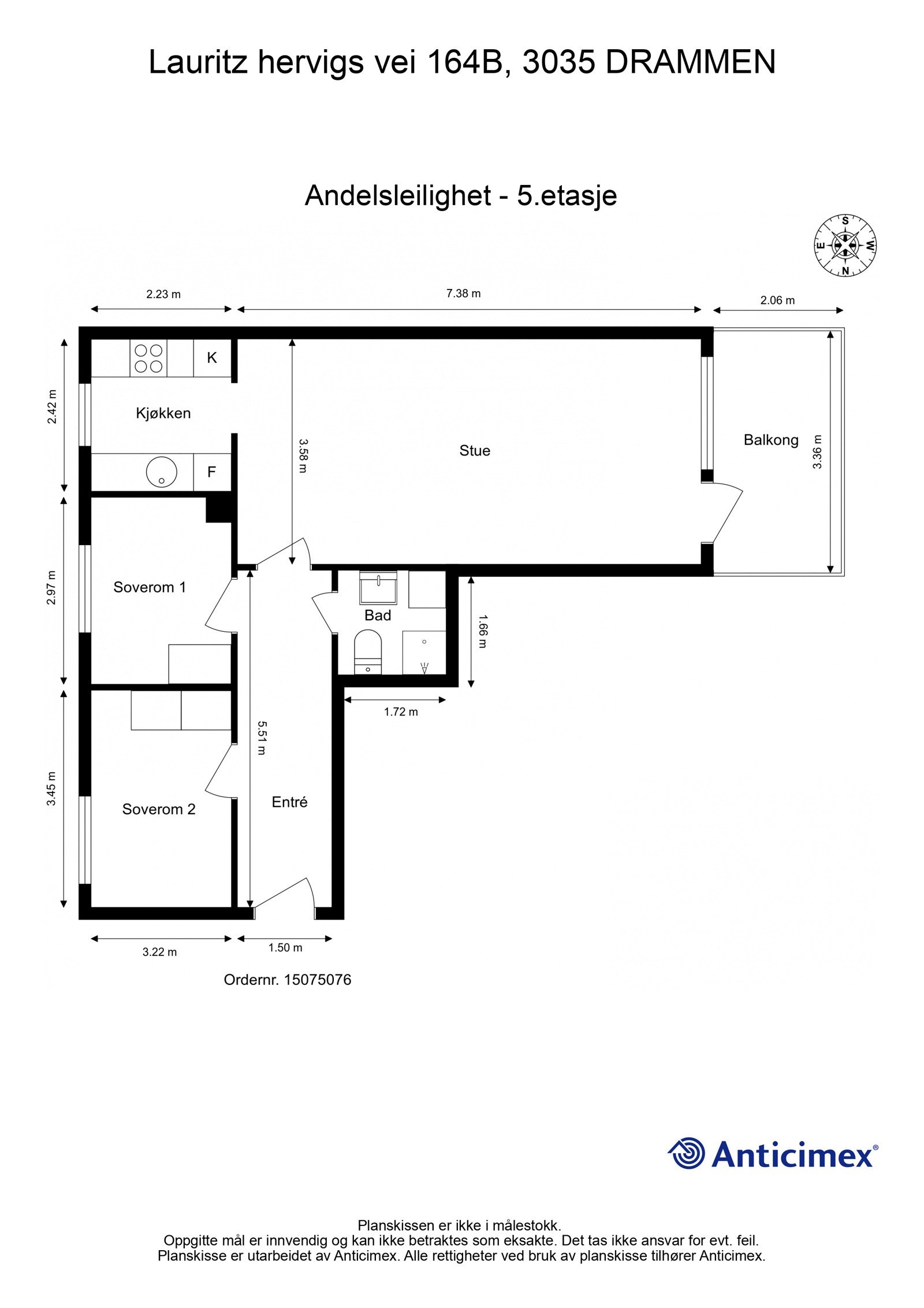 Plantegning - 5.etasje Galleribilde