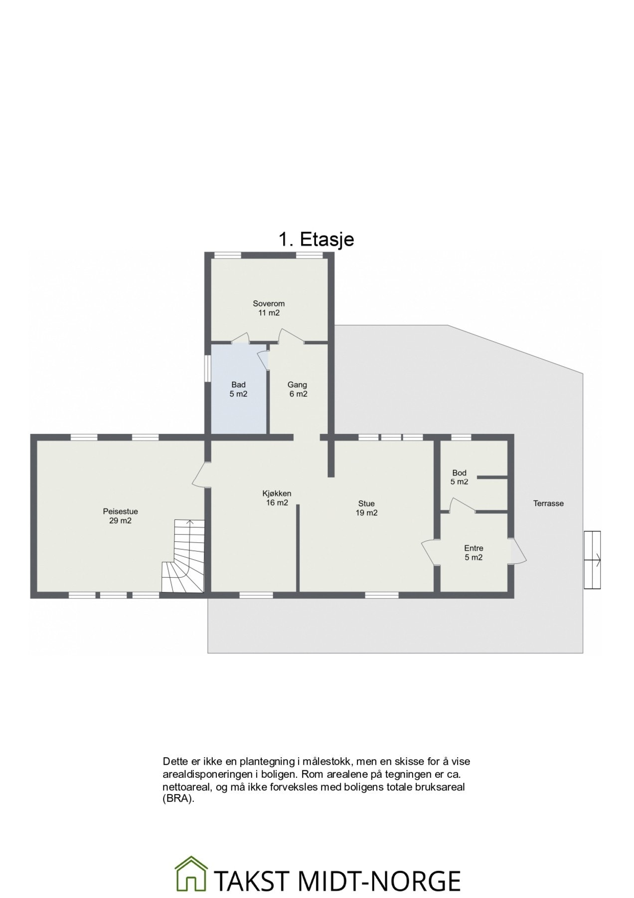 Planskisse 1.etasje Galleribilde