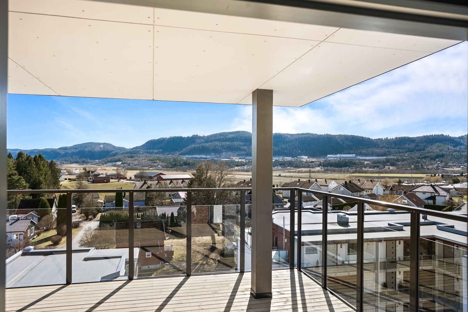 Flott utsikt fra balkongen. Galleribilde